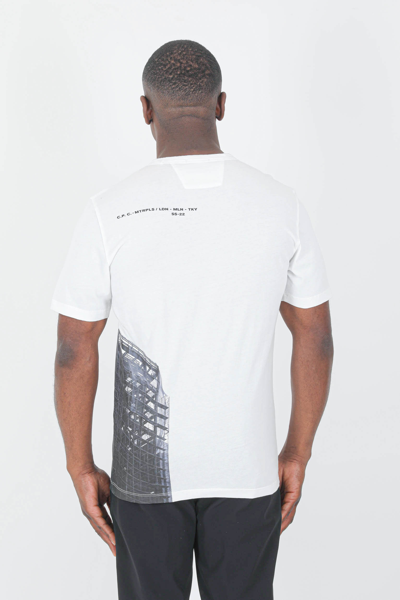 TEE-SHIRT CP COMPANY BLANC S194A-103