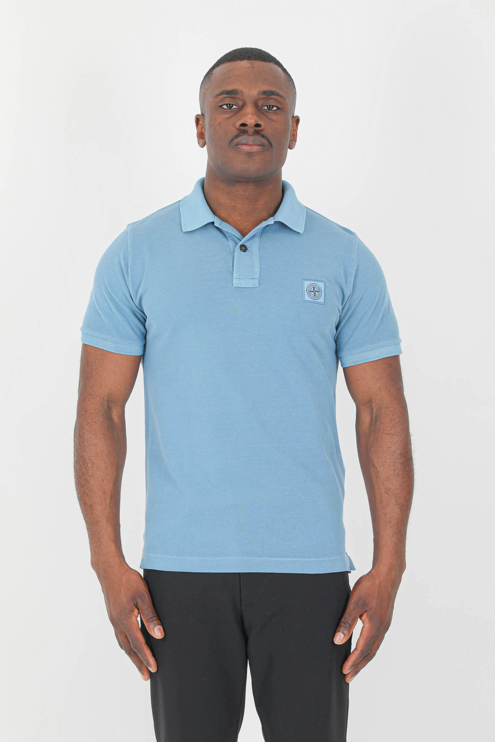POLO STONE ISLAND BLEU WASHED 761522S67-V0046