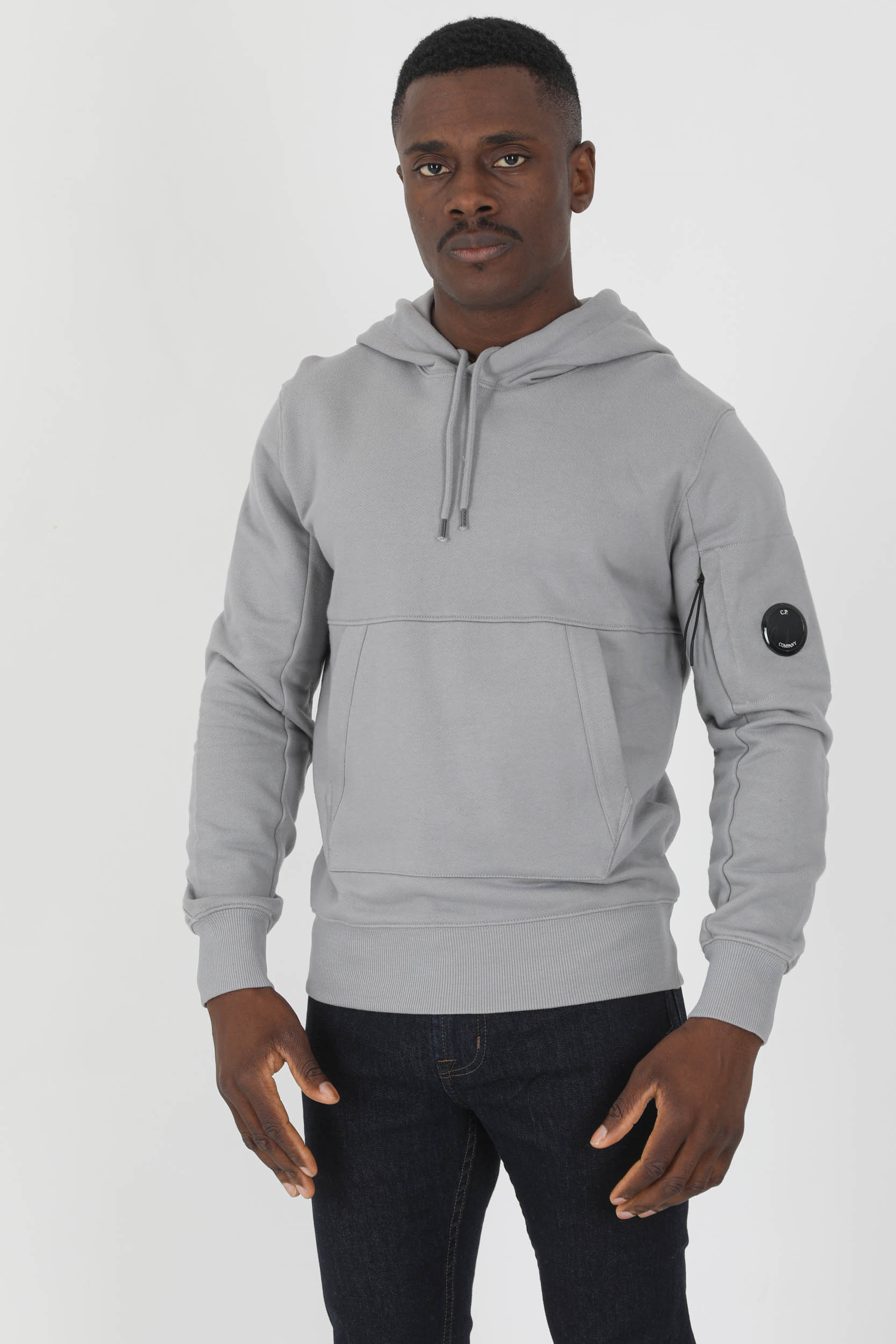 SWEAT A CAPUCHE C.P COMPANY GRIS S023A-937