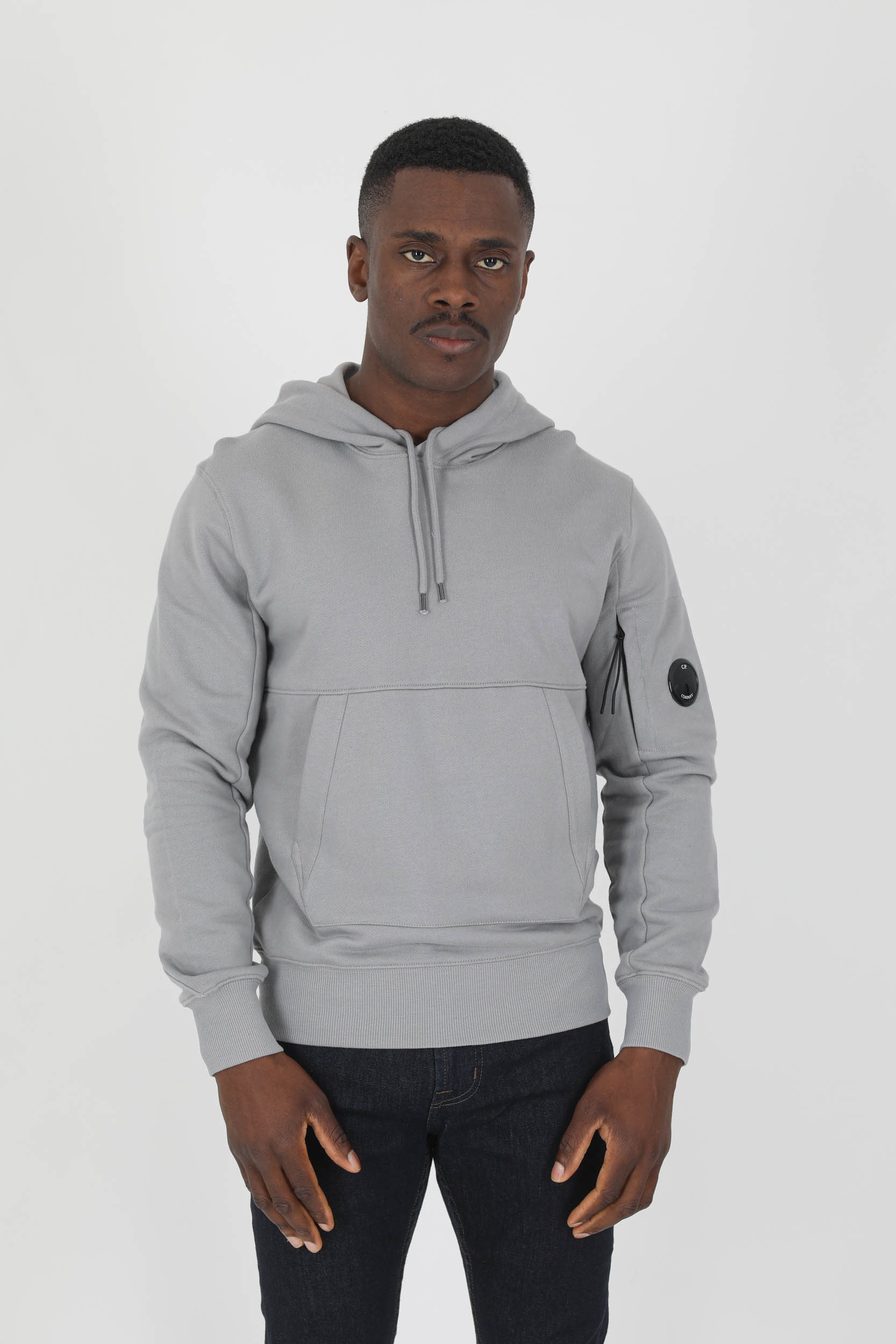 SWEAT A CAPUCHE C.P COMPANY GRIS S023A-937