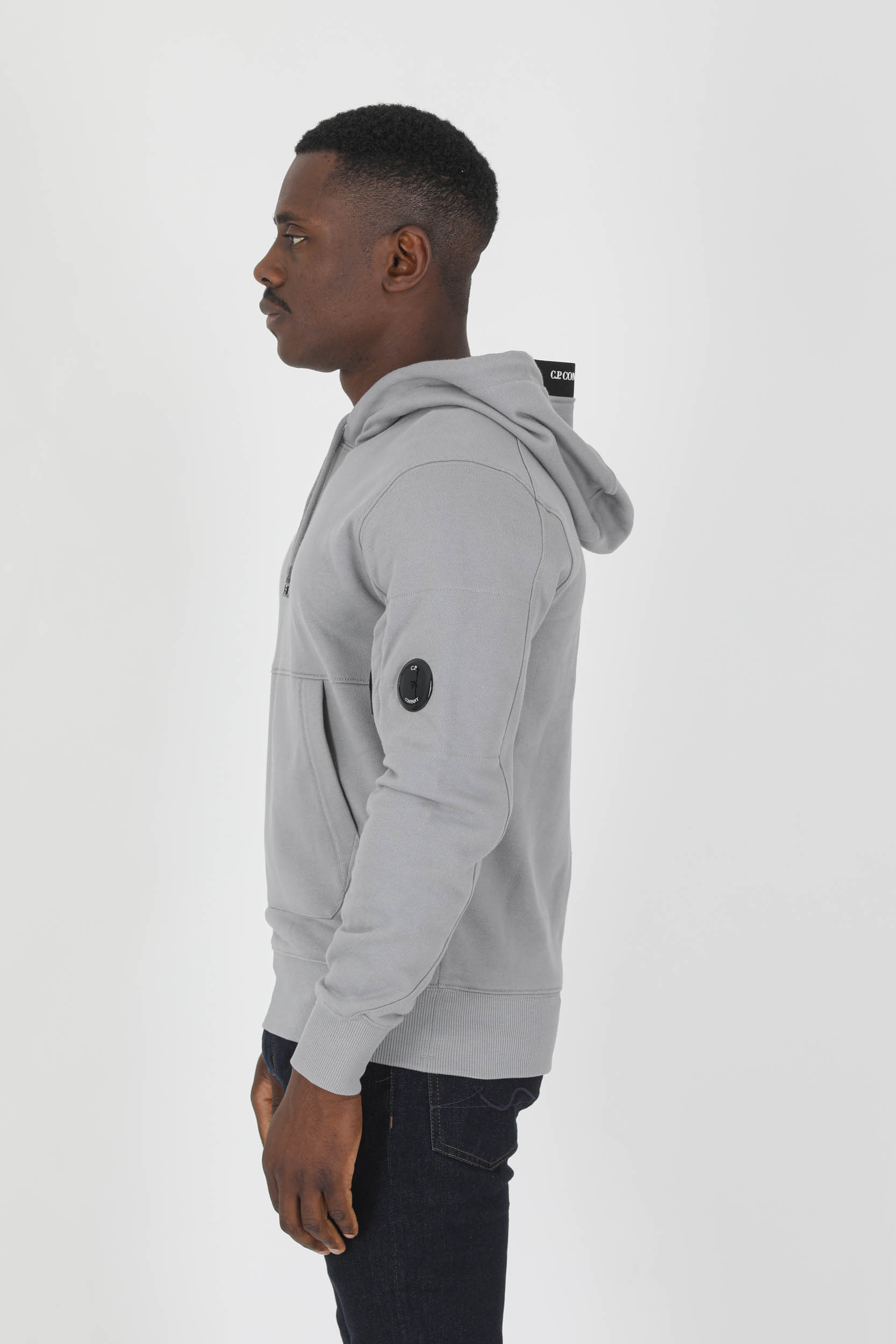 SWEAT A CAPUCHE C.P COMPANY GRIS S023A-937