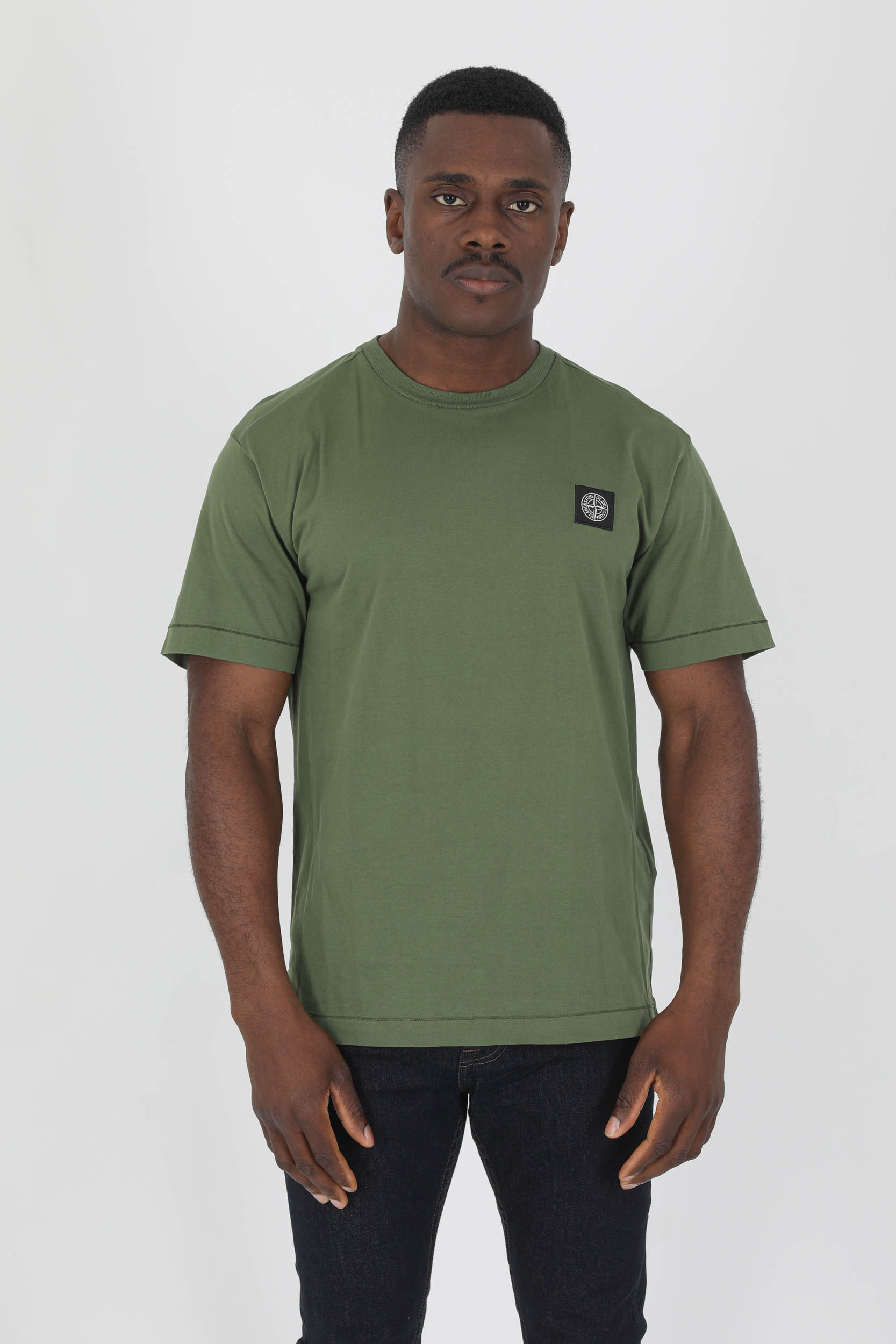 T-SHIRT STONE ISLAND KAKI 761524113-V0058