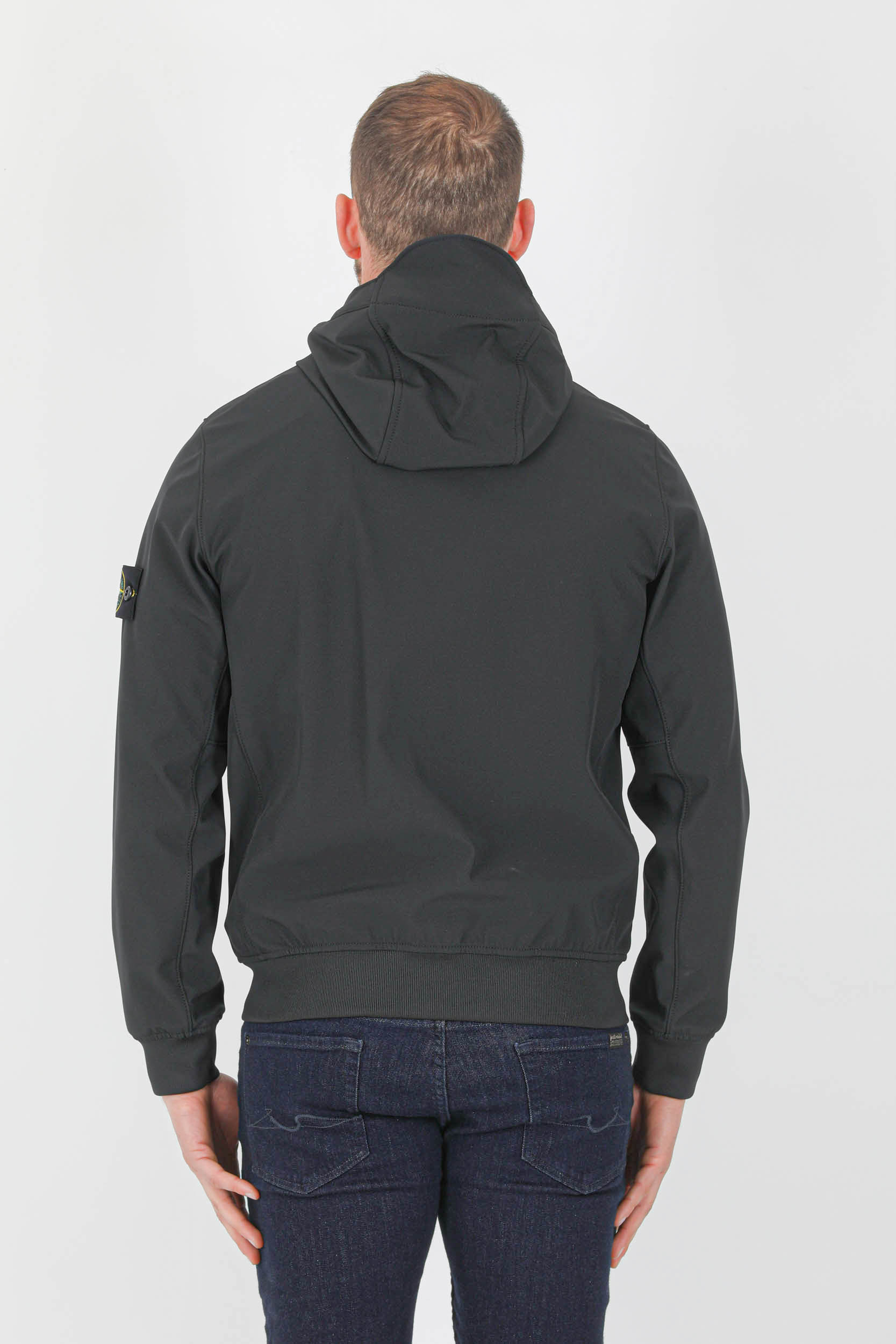 BLOUSON SOFT SHELL-R STONE ISLAND NOIR 761540427-V0029