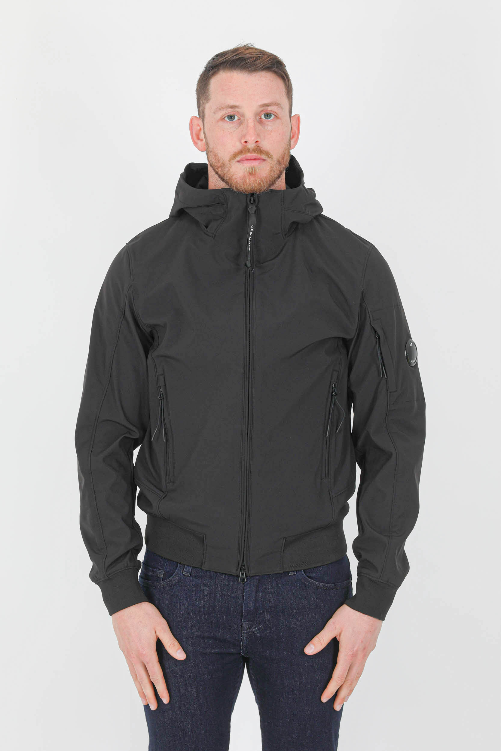 BLOUSON SOFT SHELL-R CP COMPANY NOIR W002A-999