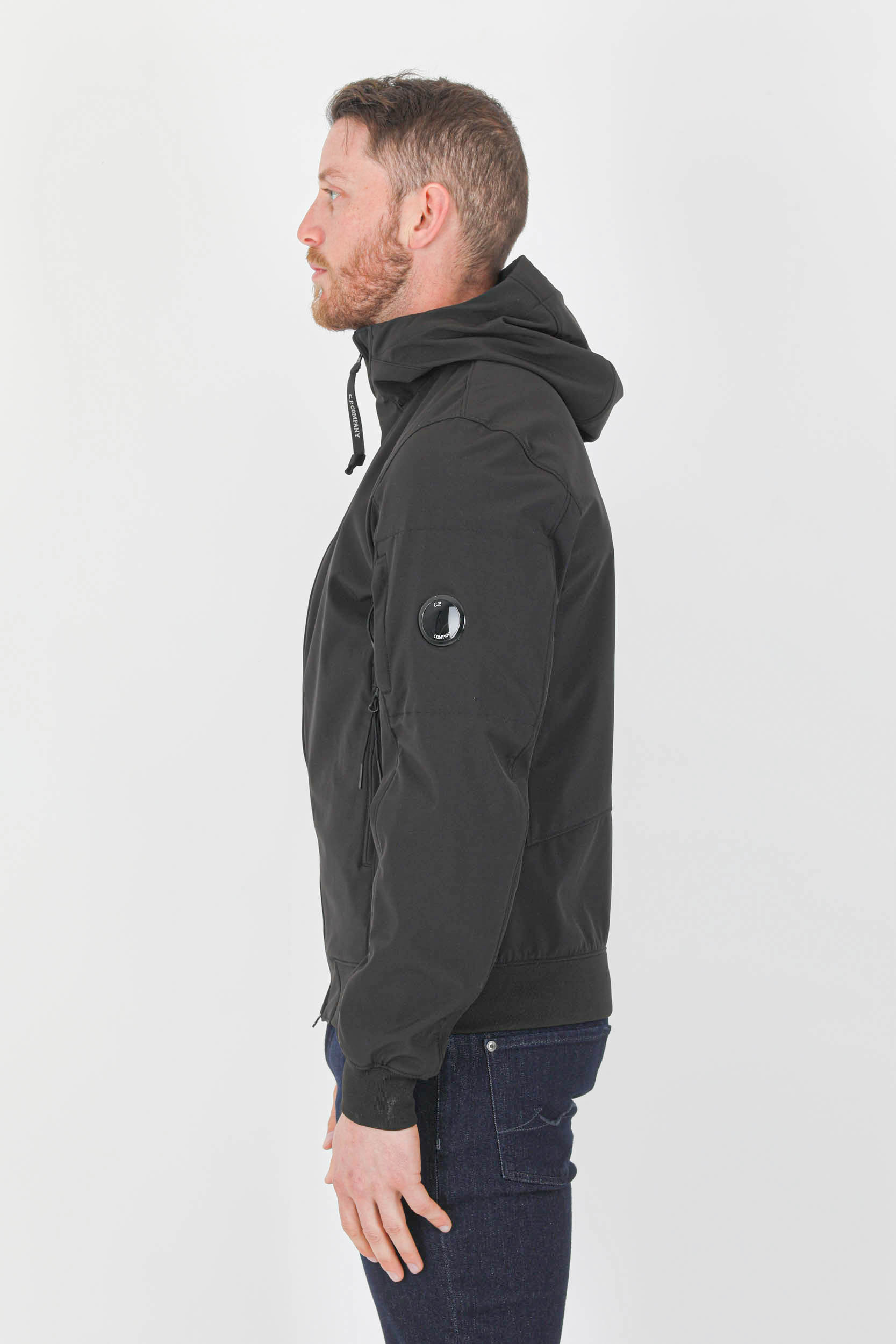 BLOUSON SOFT SHELL-R CP COMPANY NOIR W002A-999