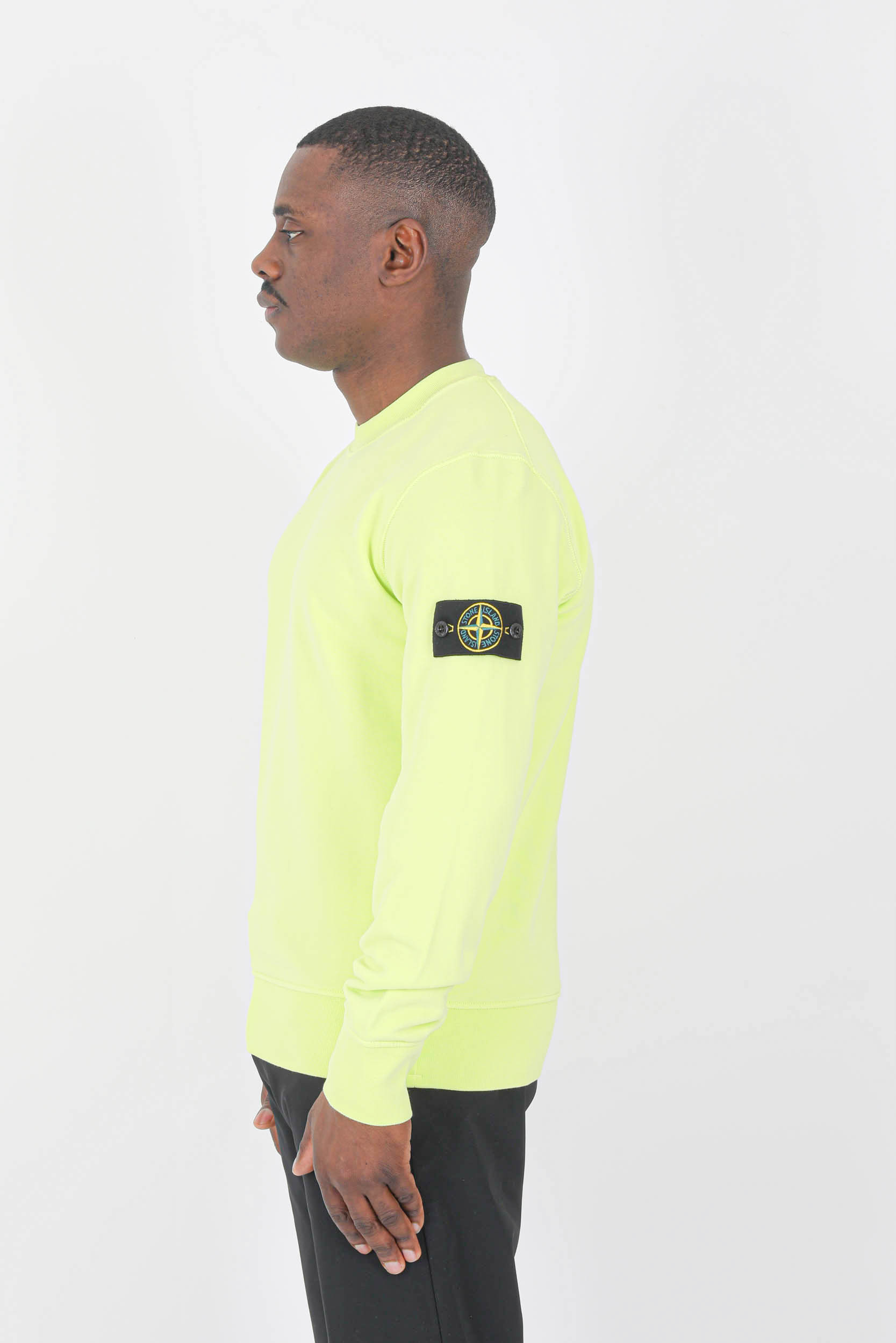 SWEAT STONE ISLAND JAUNE 761563051-V0031