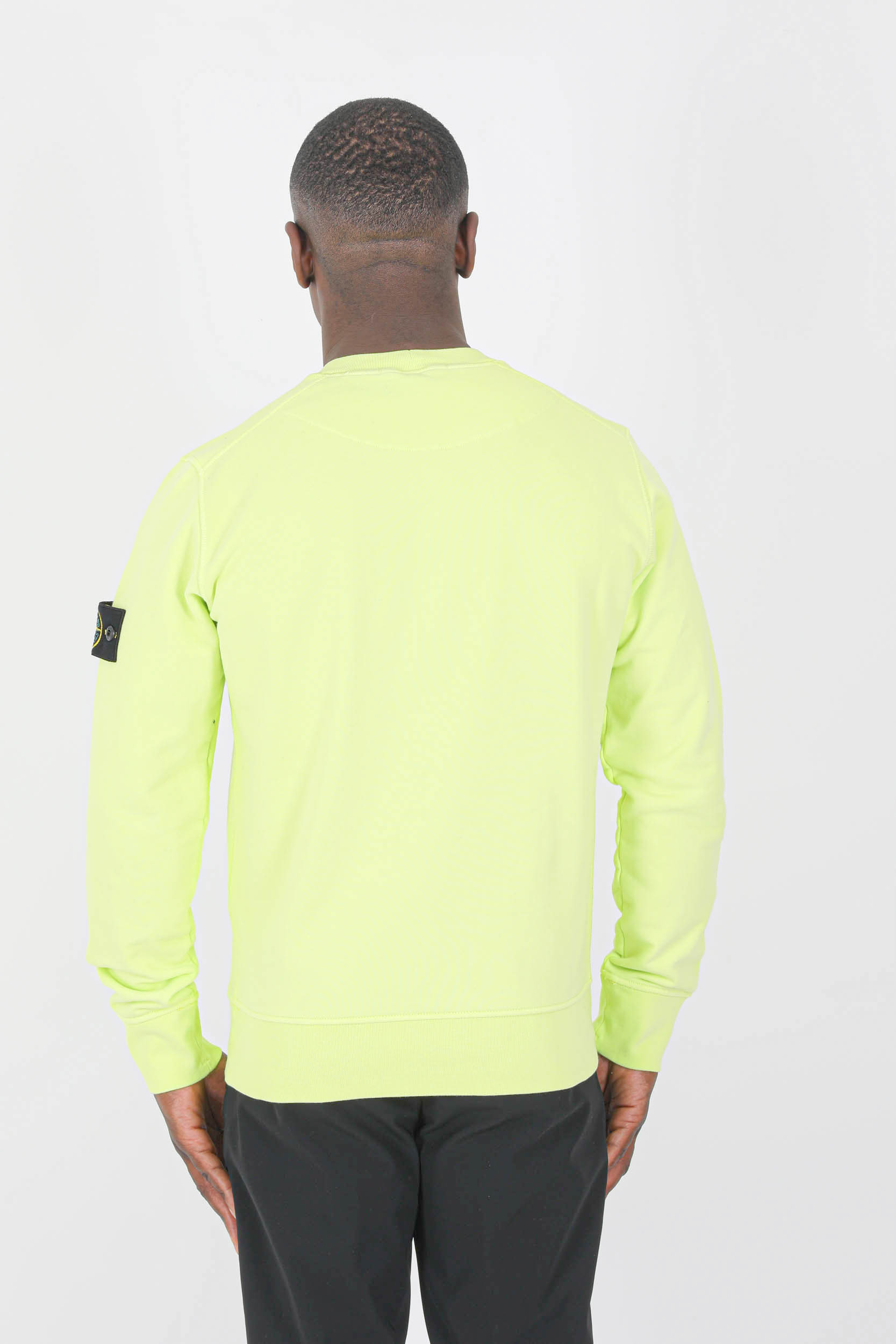 SWEAT STONE ISLAND JAUNE 761563051-V0031
