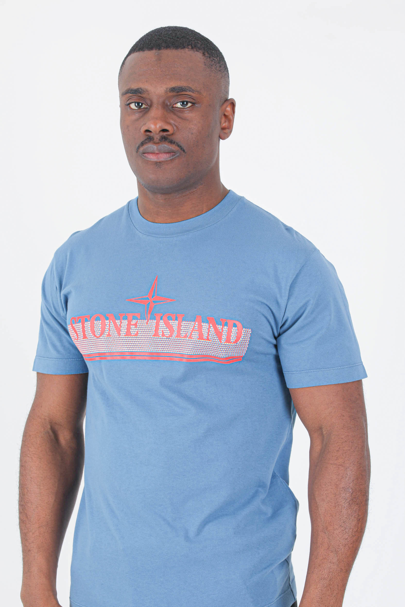 TEE-SHIRT STONE ISLAND BLEU 76152NS92-V0046