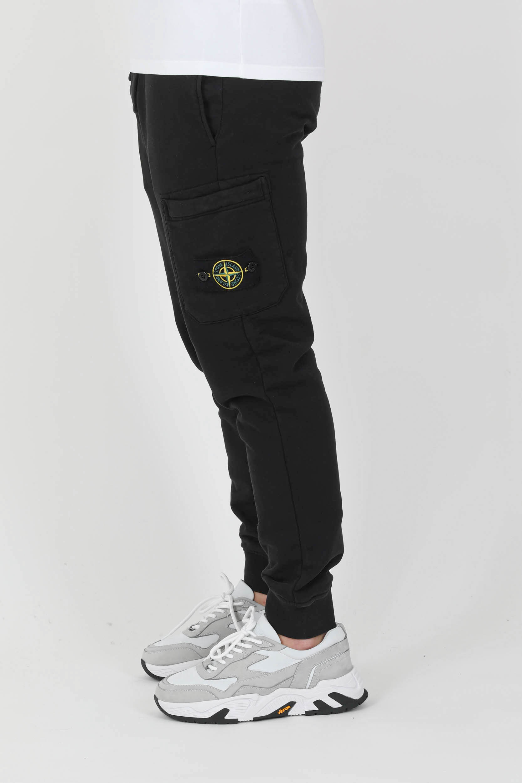 BAS DE JOGGING STONE ISLAND NOIR 761564551-V0029