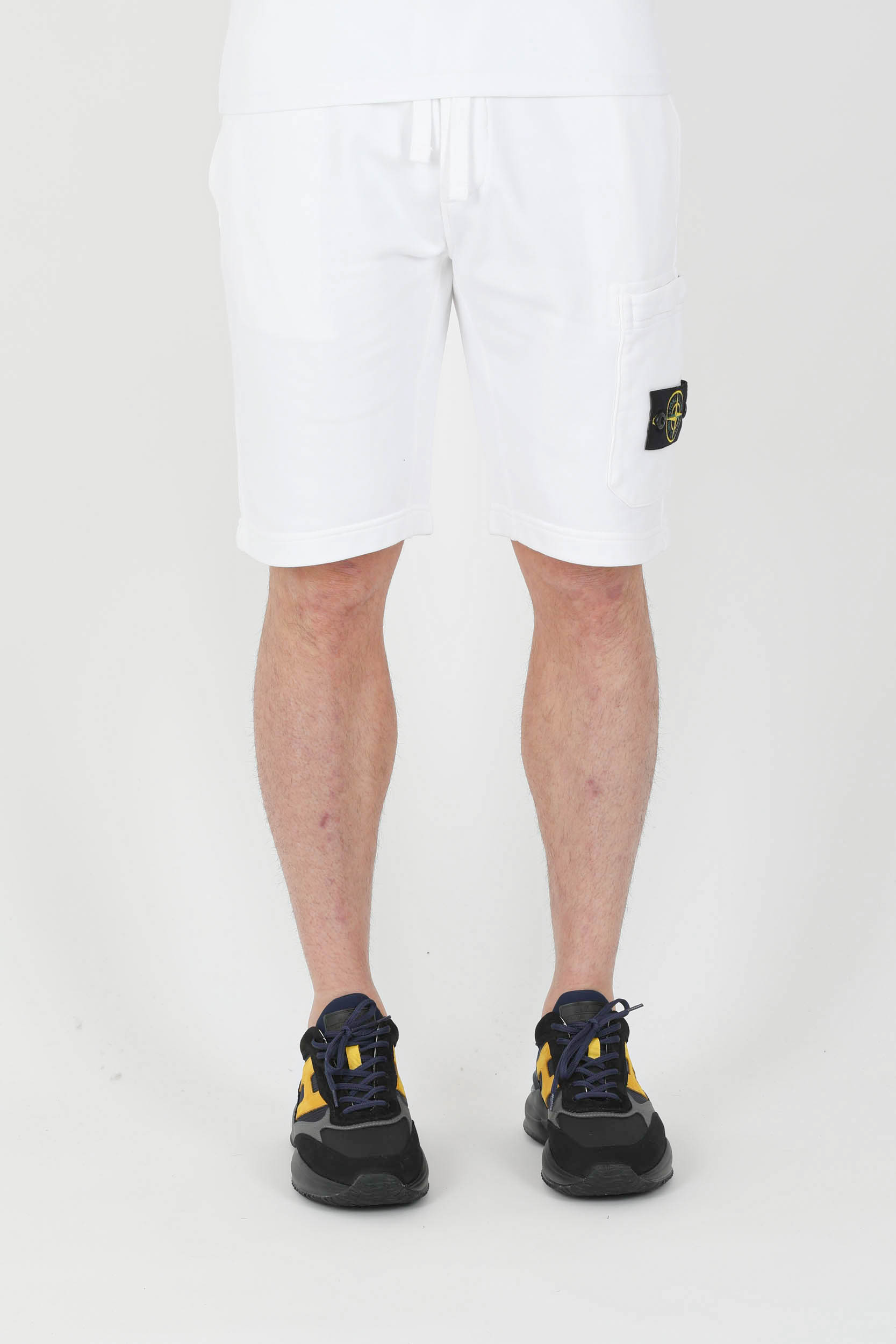 SHORT MOLLETON STONE ISLAND BLANC 761564651-V0001