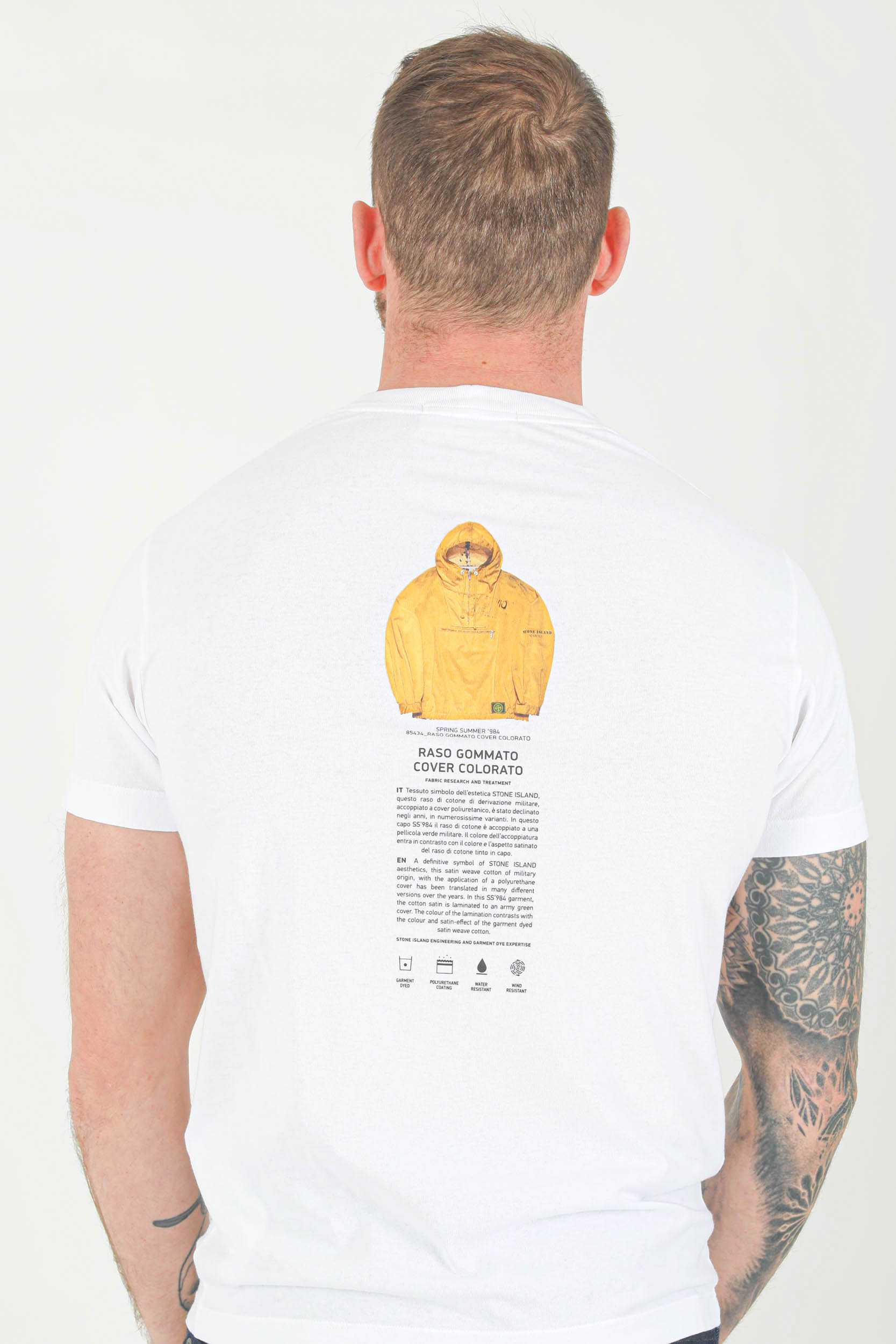 TEE-SHIRT STONE ISLAND BLANC 76152NS91-V0001