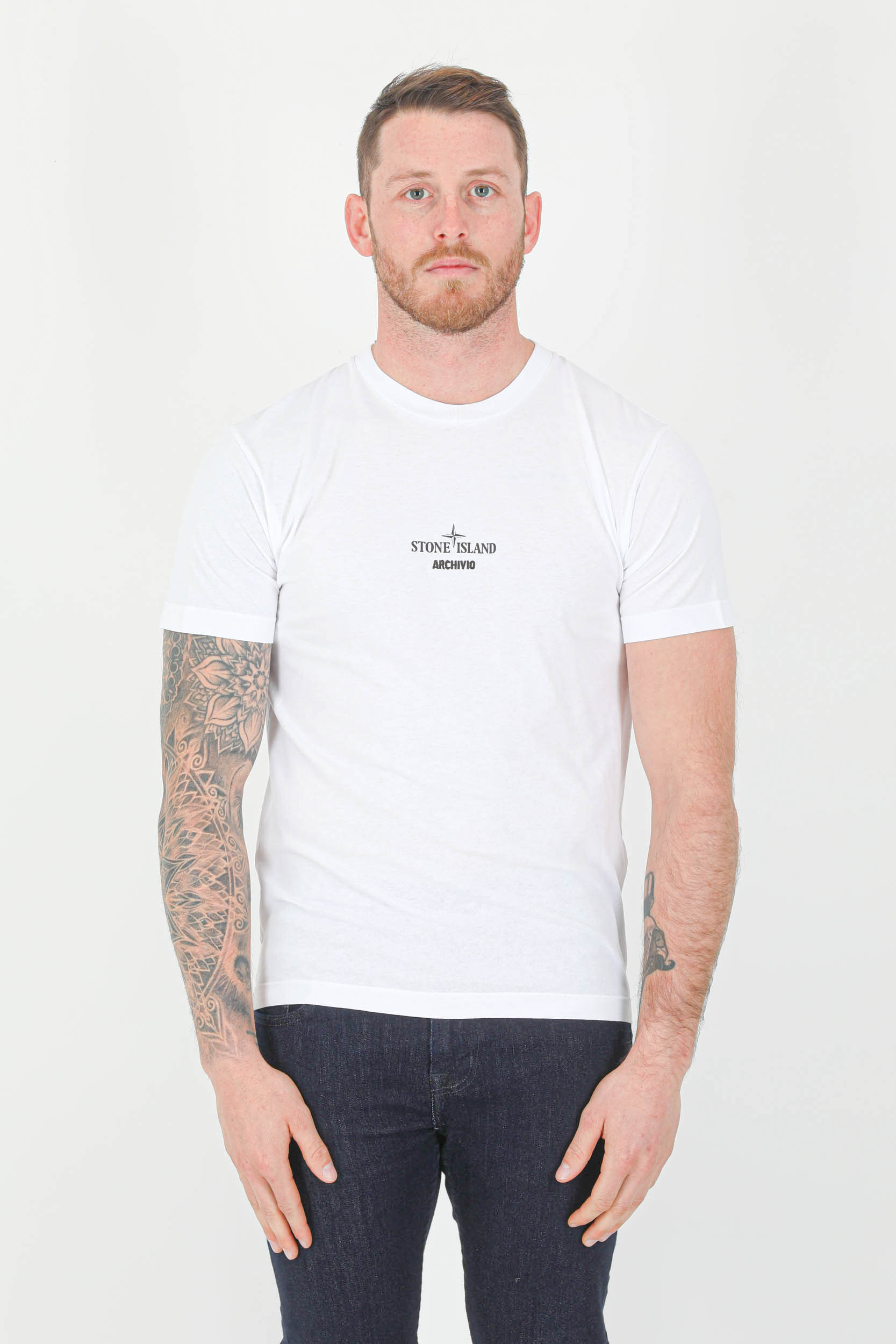 TEE-SHIRT STONE ISLAND BLANC 76152NS91-V0001