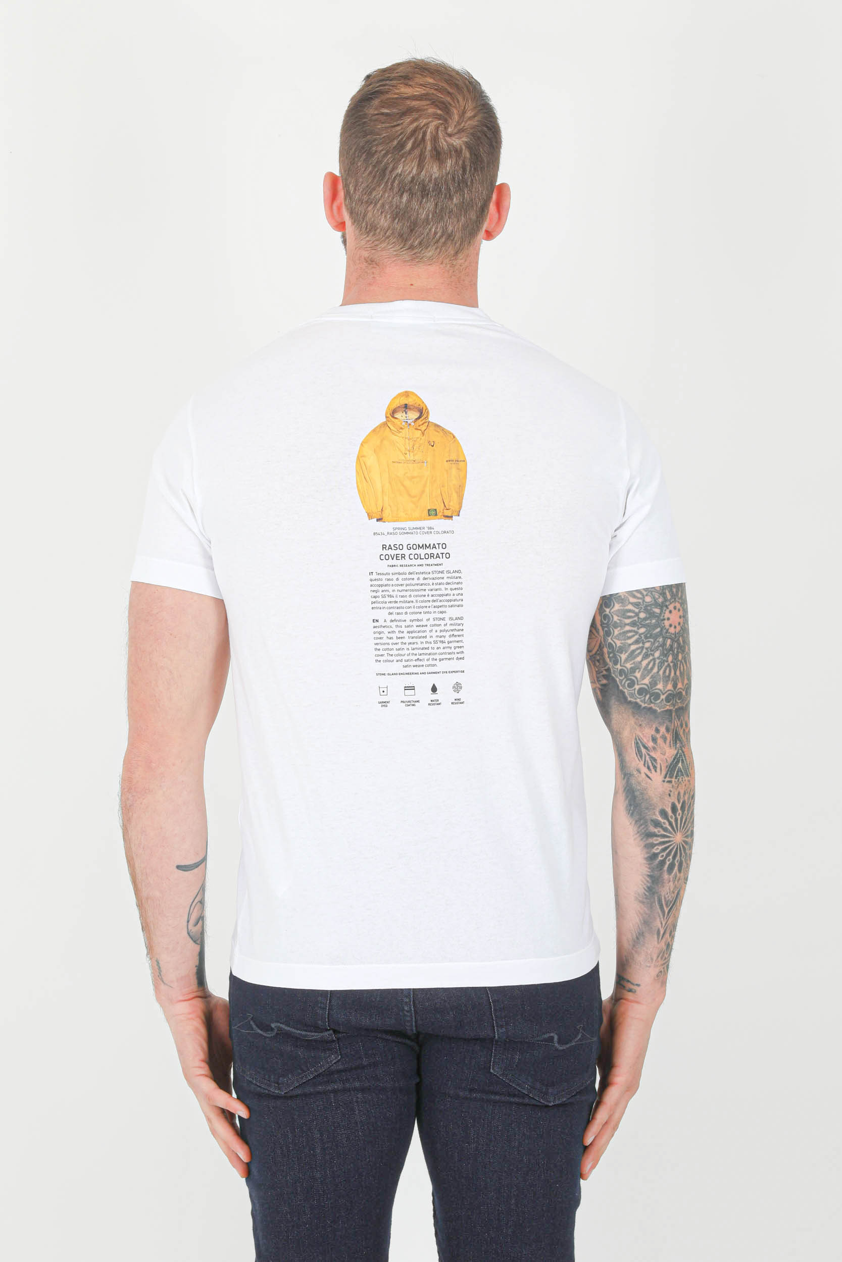 TEE-SHIRT STONE ISLAND BLANC 76152NS91-V0001