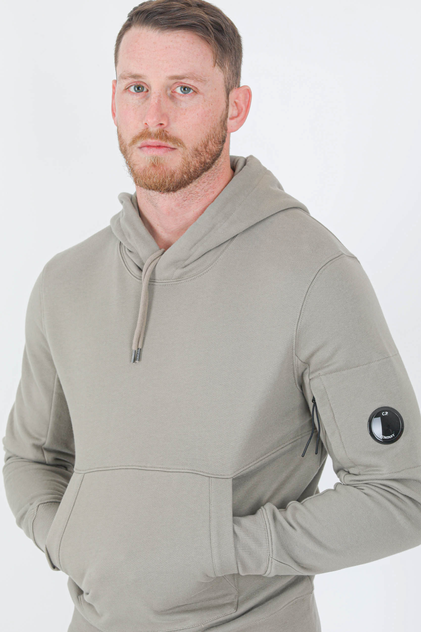 SWEAT CAPUCHE CP COMPANY TAUPE S023A-322