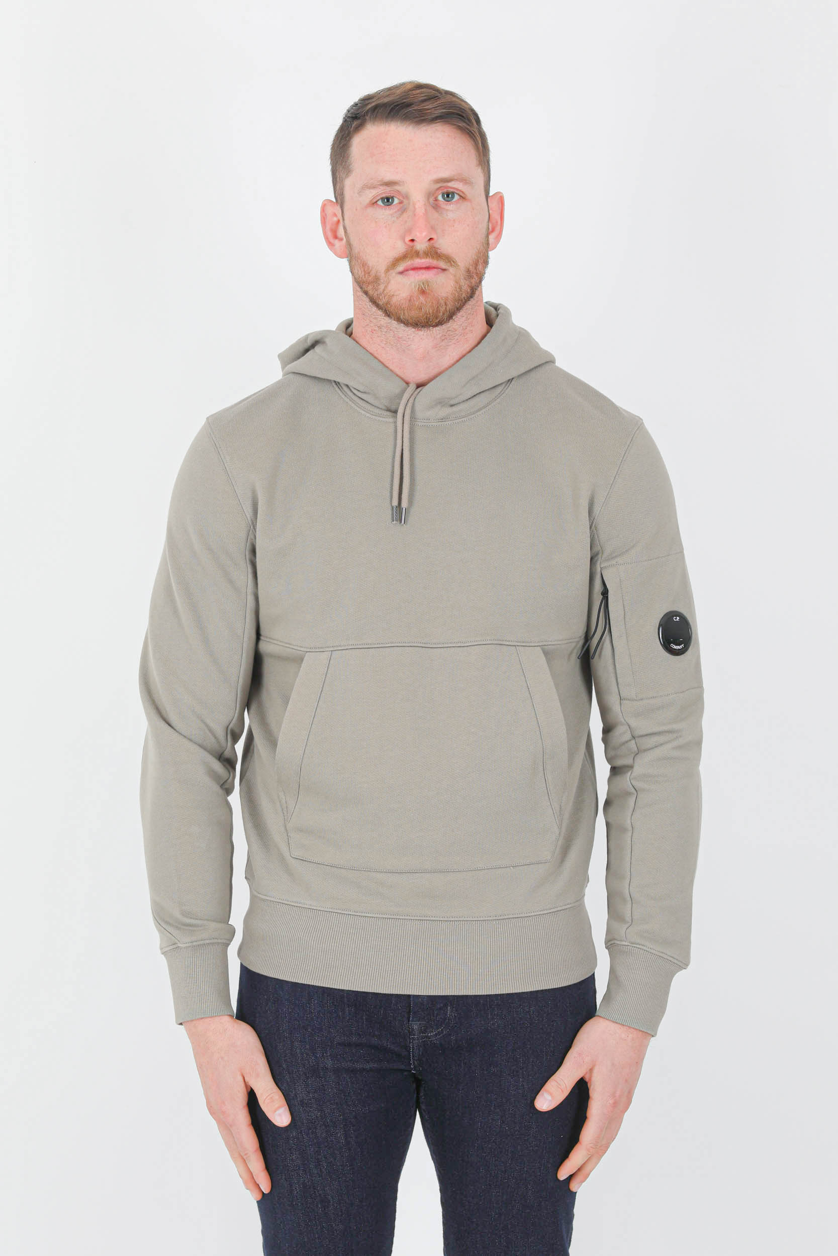 SWEAT CAPUCHE CP COMPANY TAUPE S023A-322