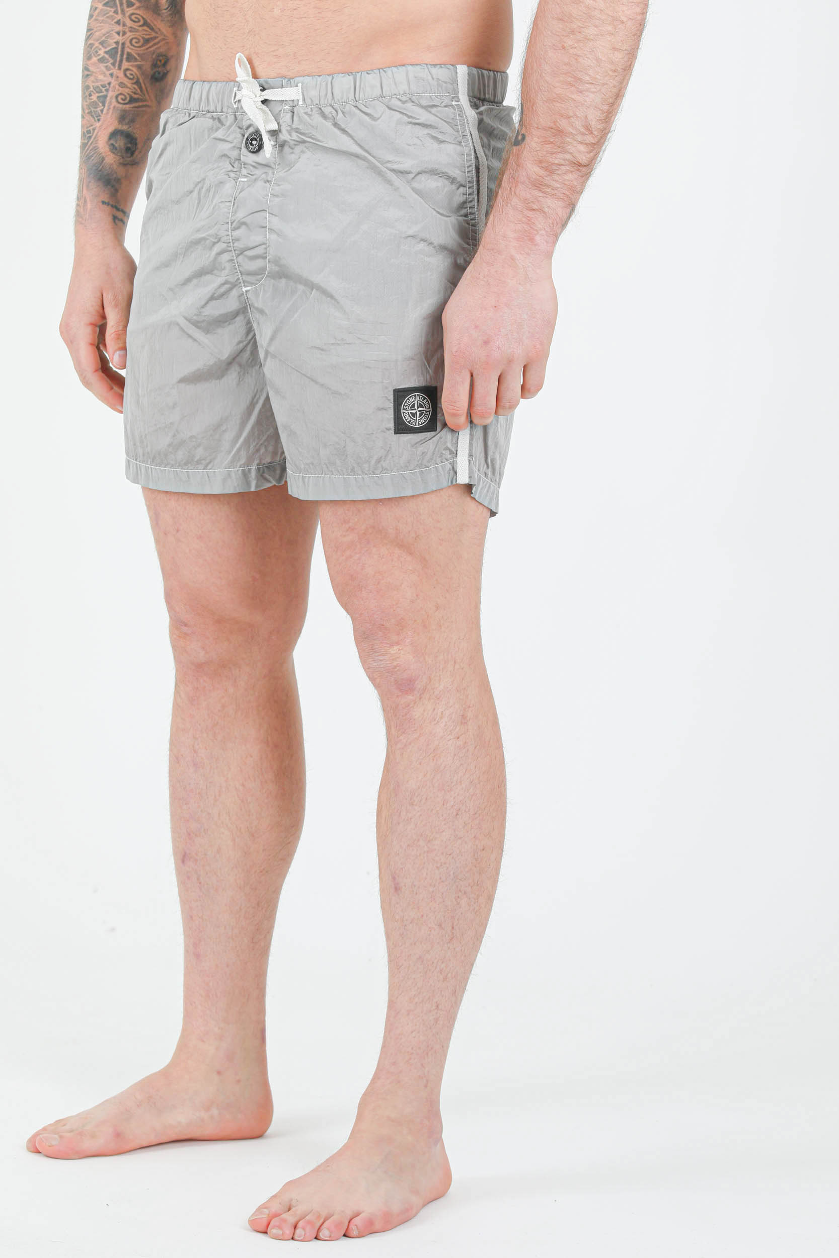 MAILLOT DE BAIN STONE ISLAND NYLON METAL GRIS 7615B0643-V0003