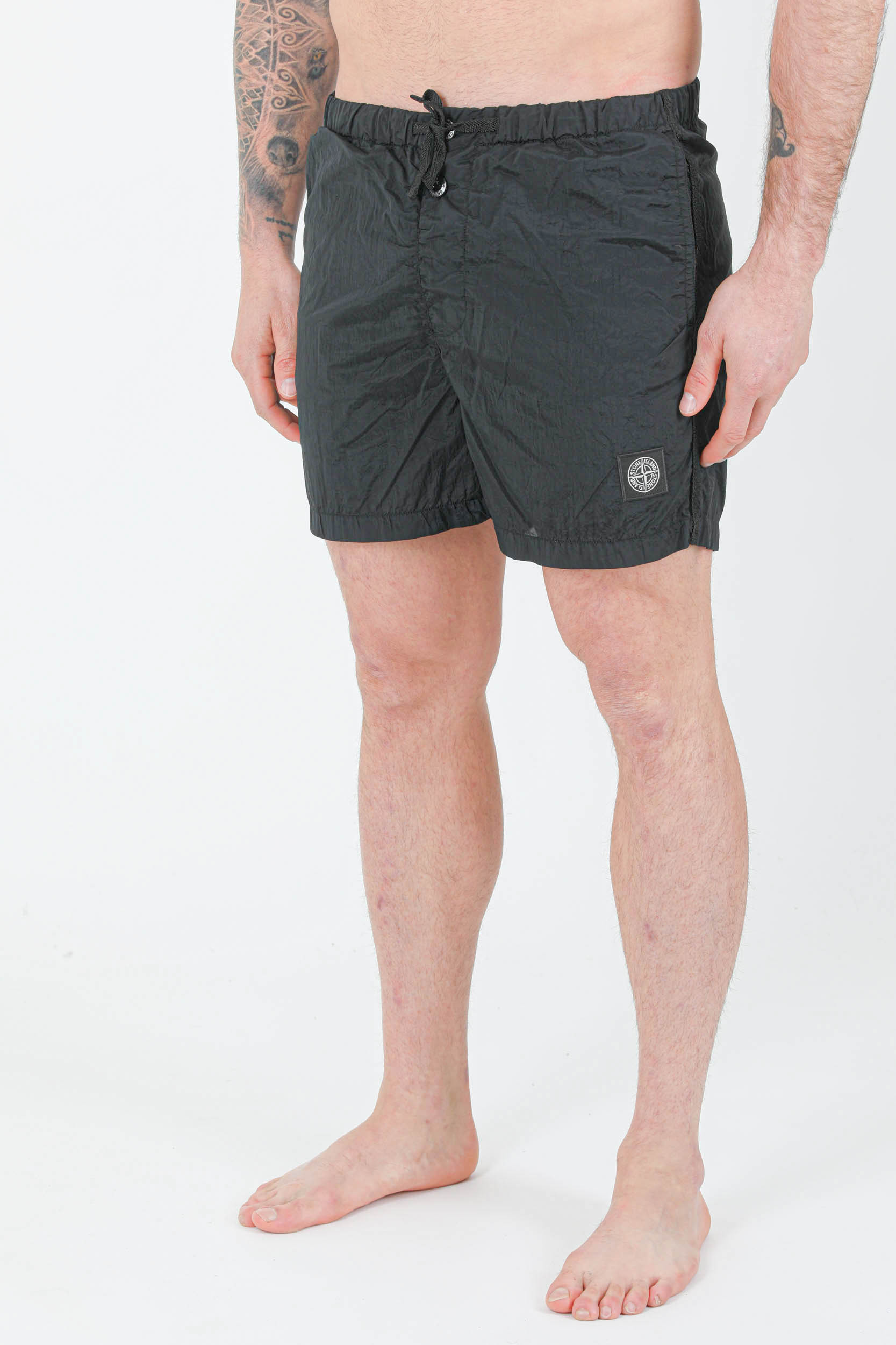 MAILLOT DE BAIN STONE ISLAND NYLON METAL NOIR 7615B0643-V0029