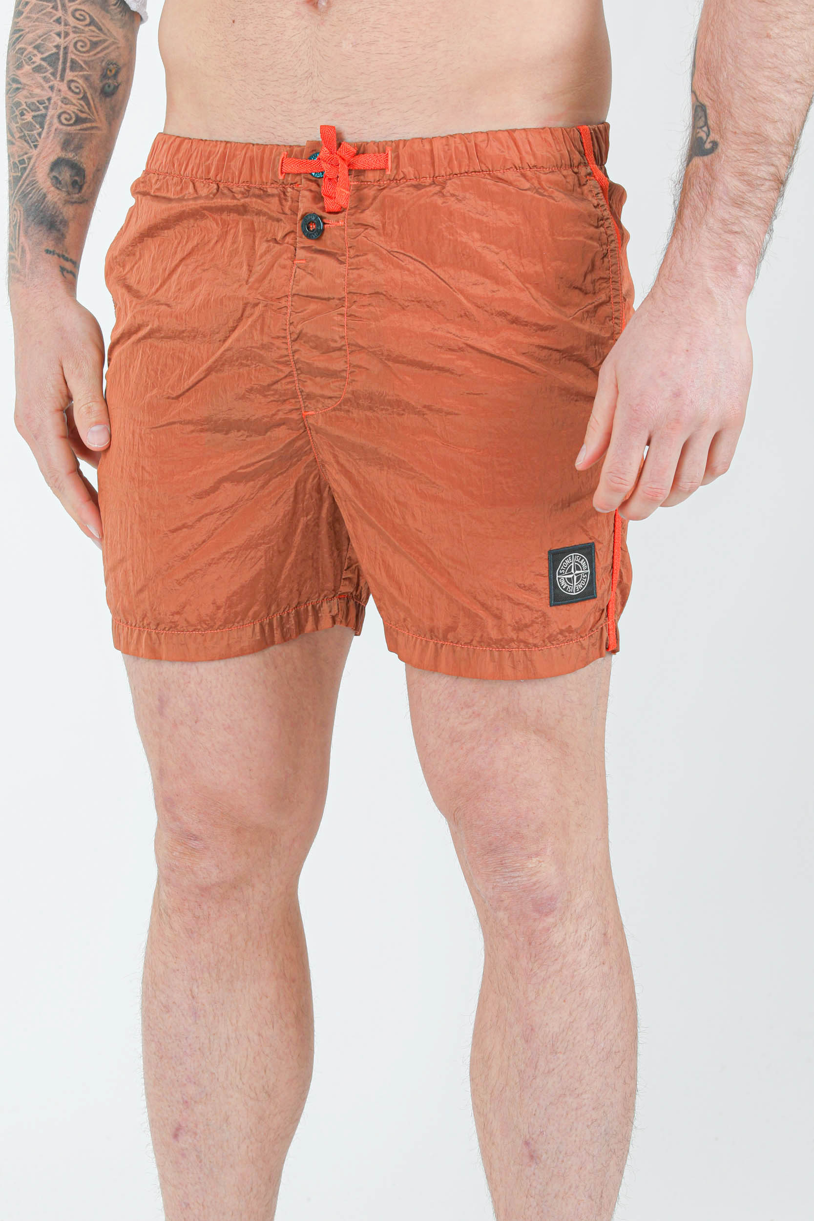 MAILLOT DE BAIN STONE ISLAND NYLON METAL ORANGE 7615B0643-V0032