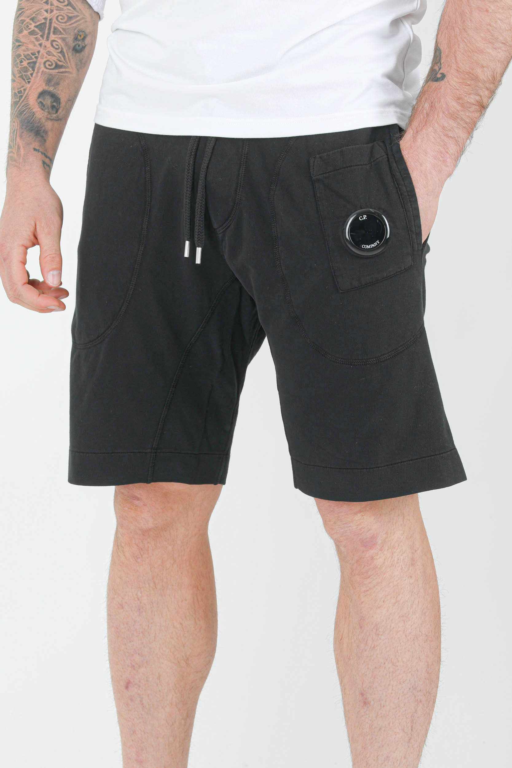 SHORT MOLLETON C.P COMPANY NOIR B020A-999