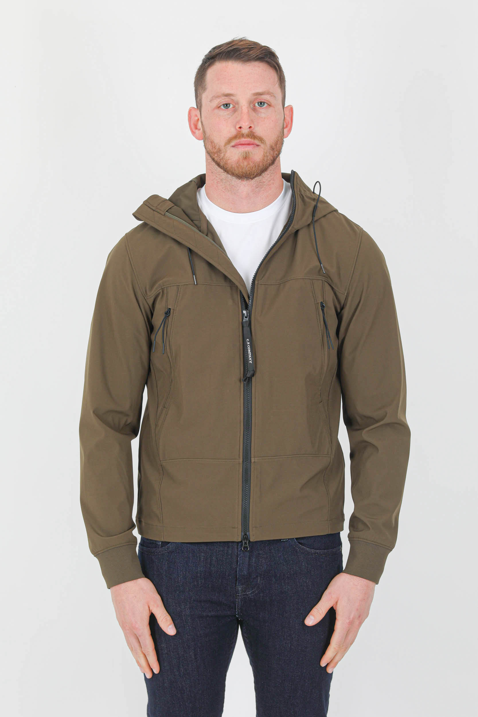 BLOUSON SOFT SHELL-R CP COMPANY KAKI W001A-683