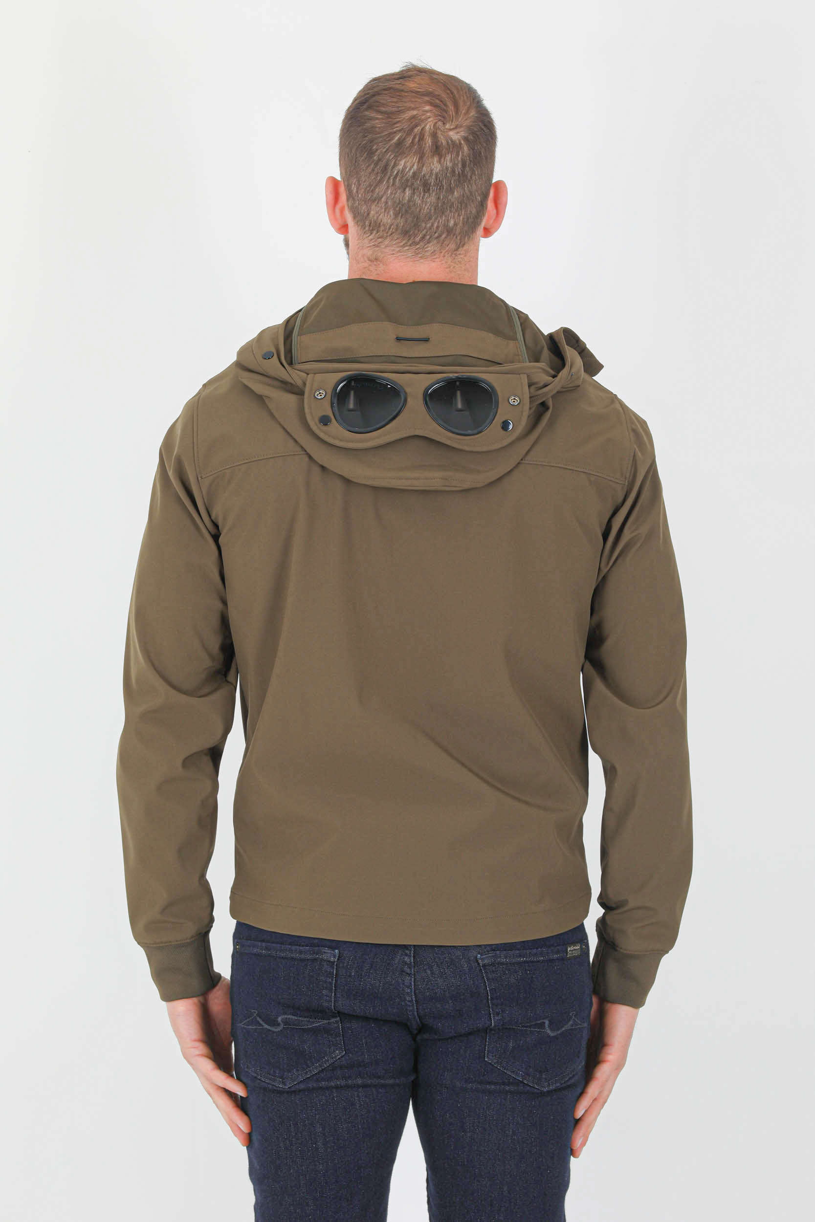 BLOUSON SOFT SHELL-R CP COMPANY KAKI W001A-683