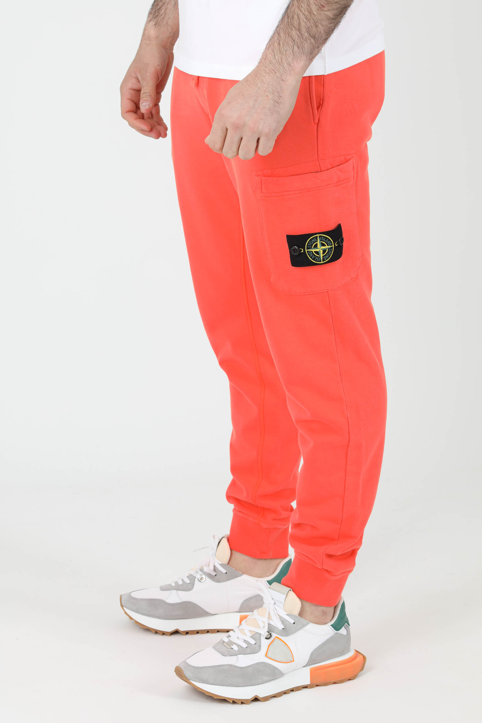 BAS DE JOGGING STONE ISLAND ORANGE 761564551-V0032