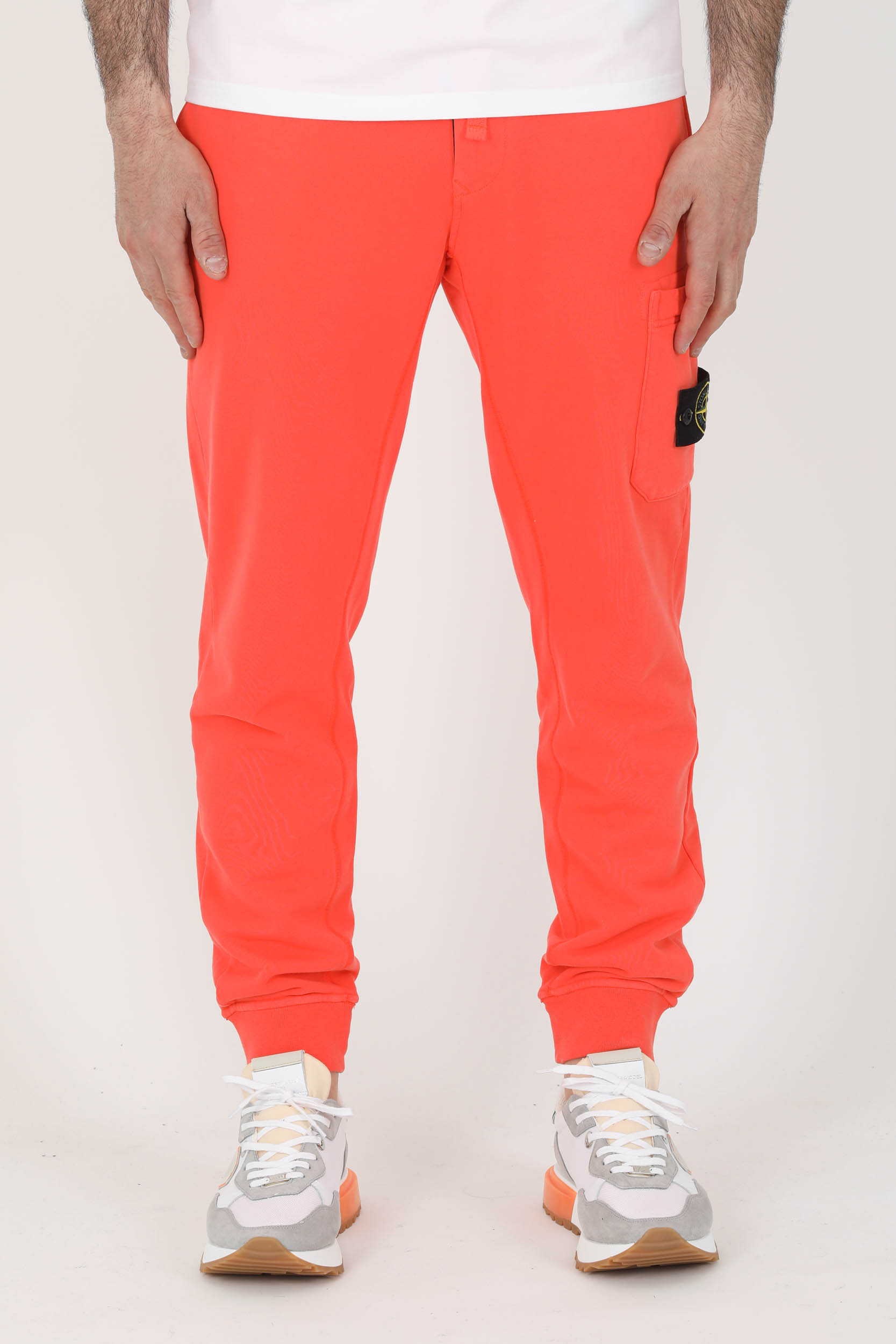 BAS DE JOGGING STONE ISLAND ORANGE 761564551-V0032