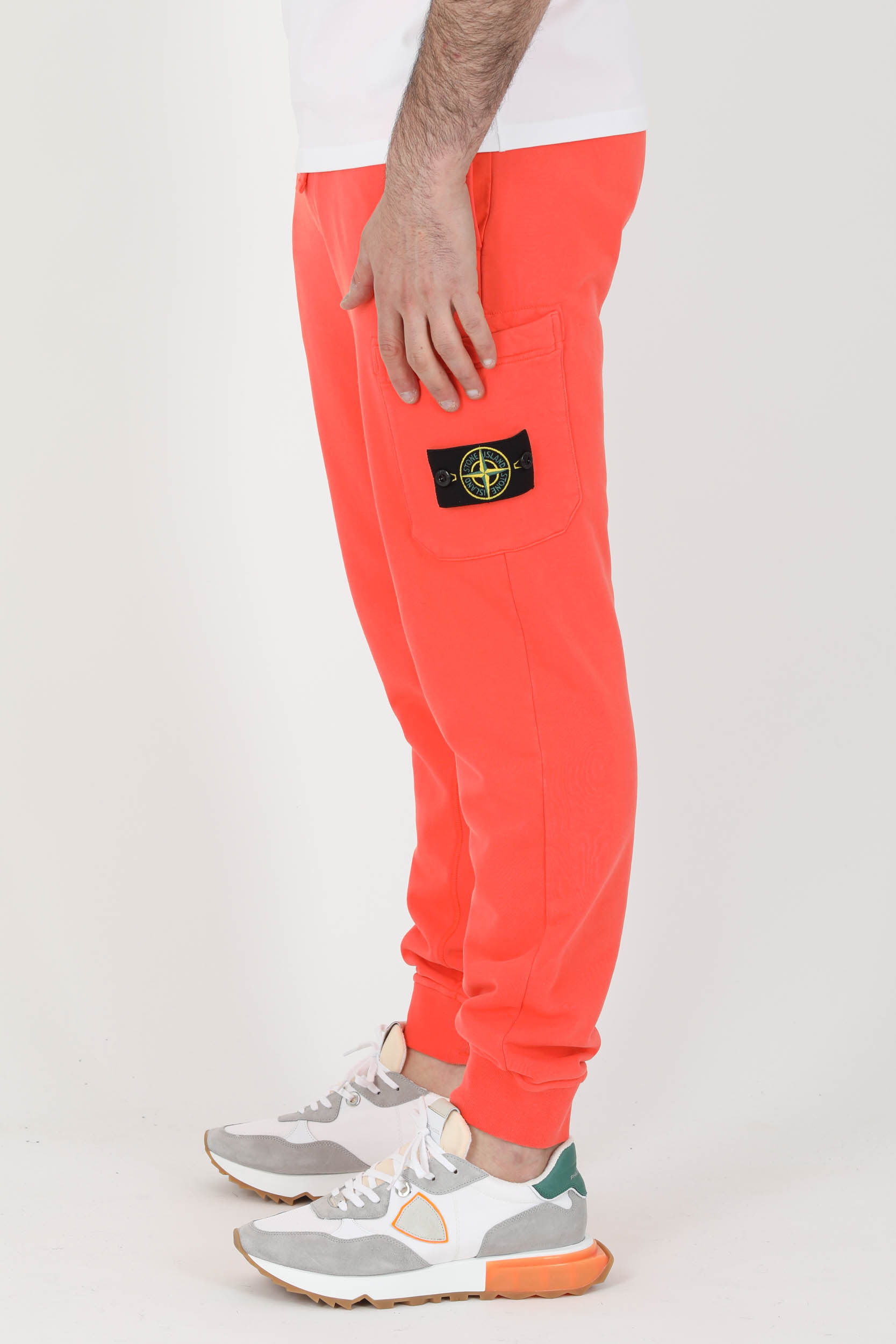 BAS DE JOGGING STONE ISLAND ORANGE 761564551-V0032