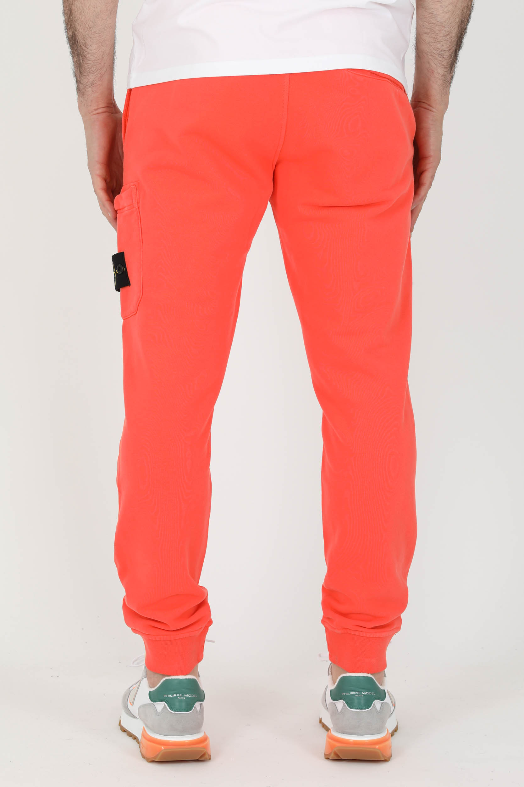 BAS DE JOGGING STONE ISLAND ORANGE 761564551-V0032