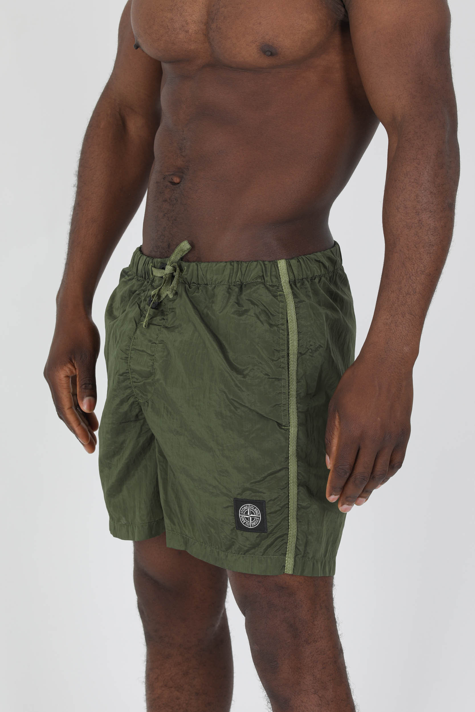 MAILLOT DE BAIN STONE ISLAND NYLON KAKI 7615B0643-V0058