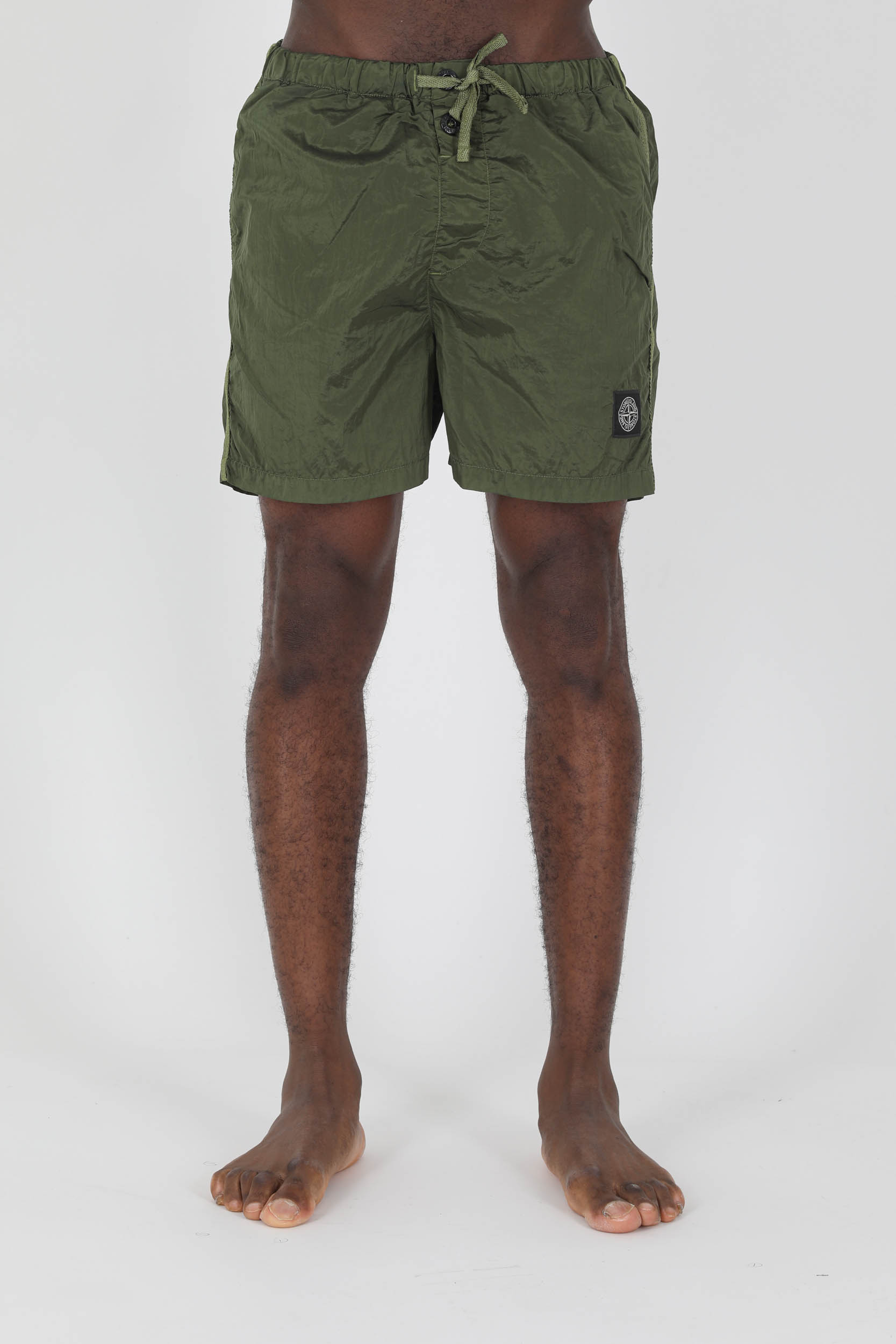 MAILLOT DE BAIN STONE ISLAND NYLON KAKI 7615B0643-V0058