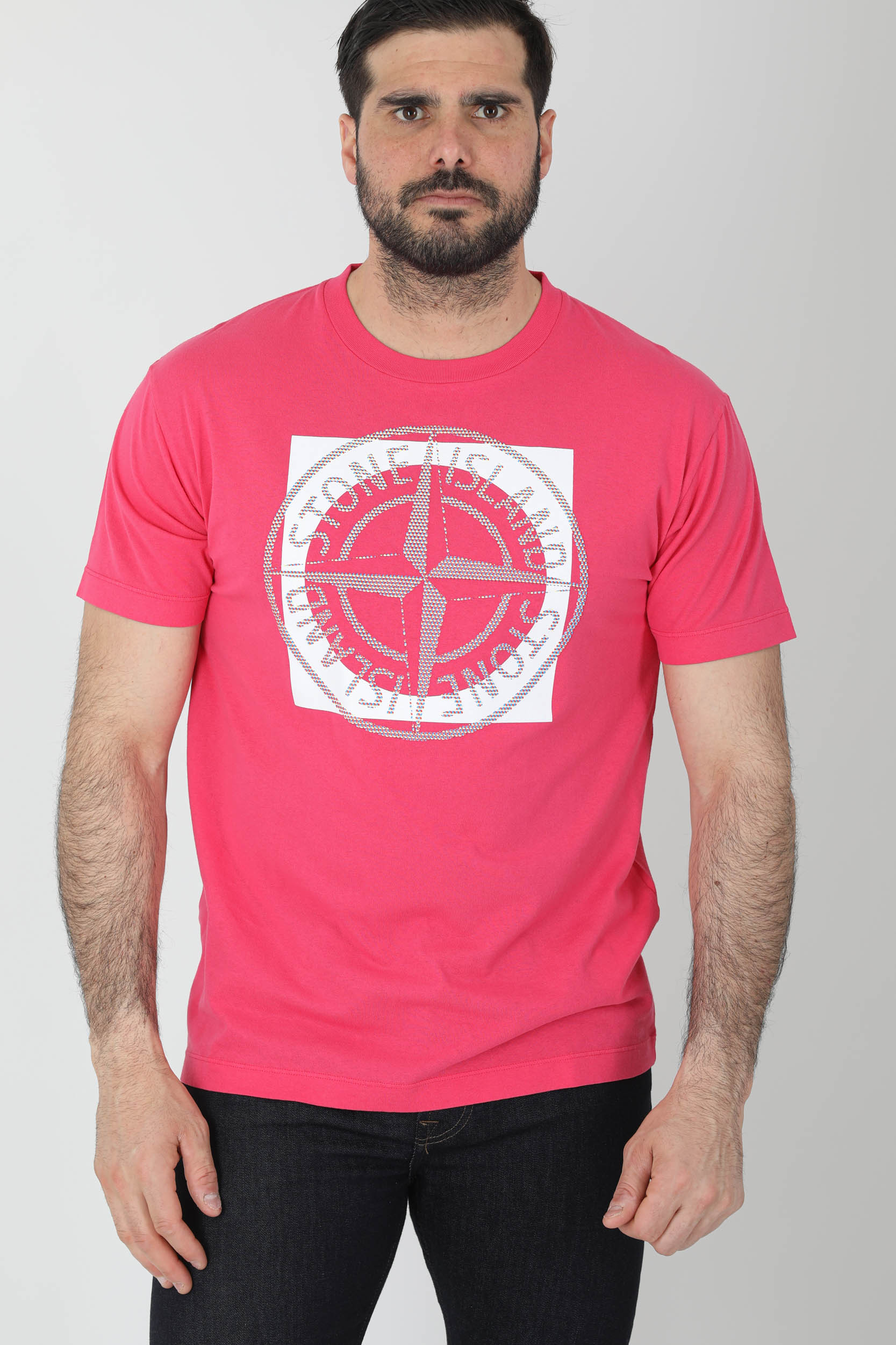 TEE-SHIRT STONE ISLAND ROSE LOGO 76152NS93-V0087