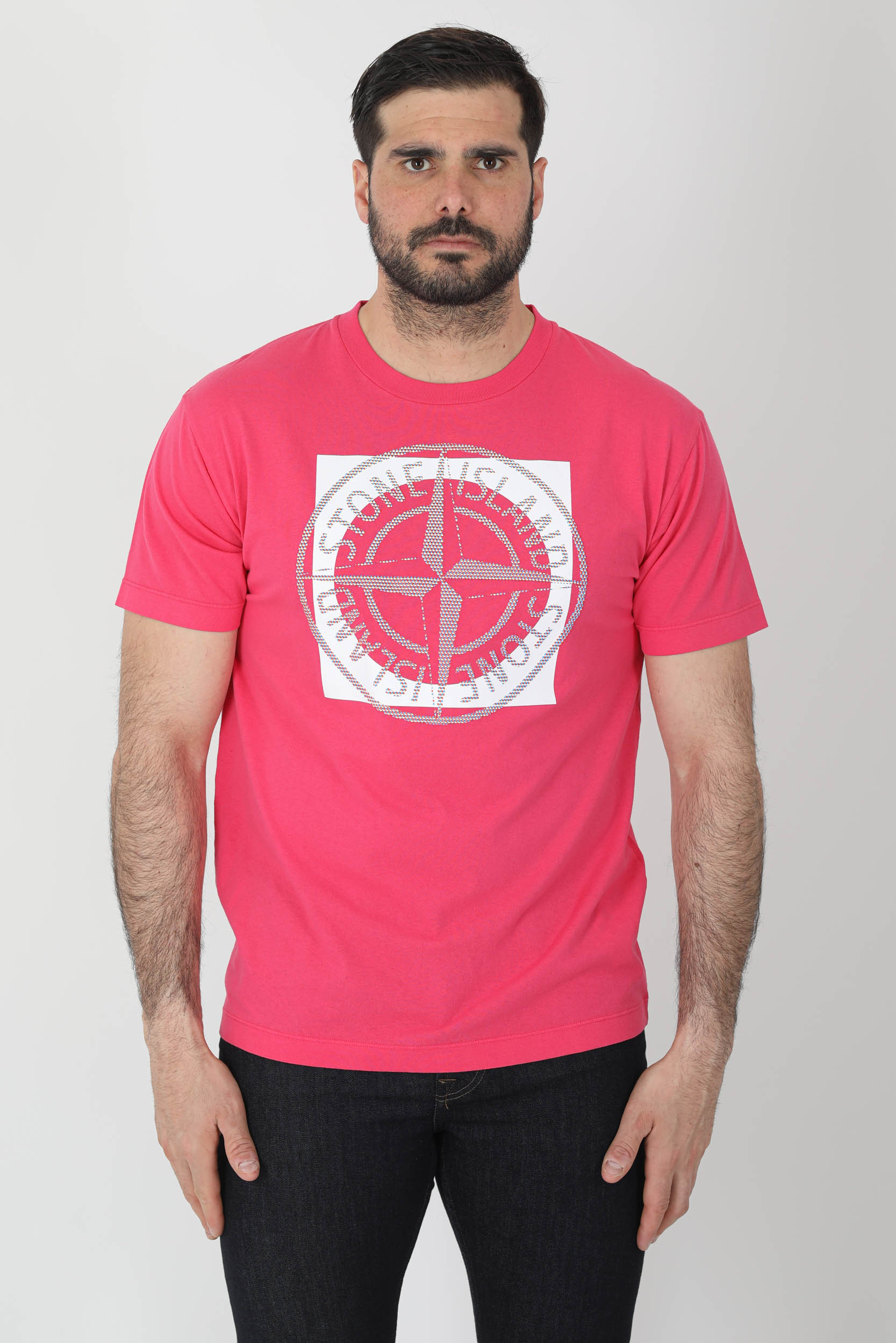 TEE-SHIRT STONE ISLAND ROSE LOGO 76152NS93-V0087