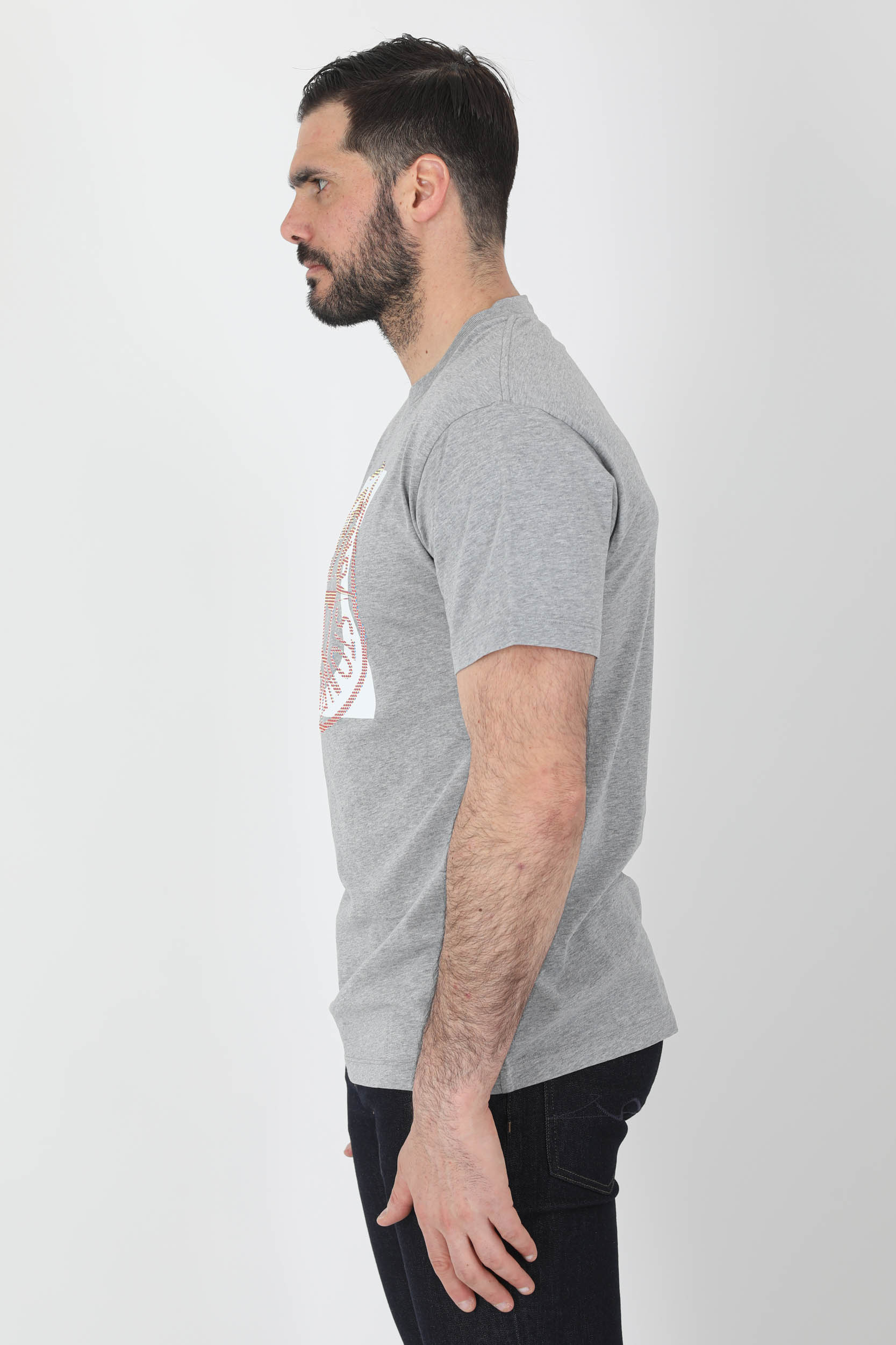 TEE-SHIRT STONE ISLAND GRIS LOGO 76152NS93-V0M64