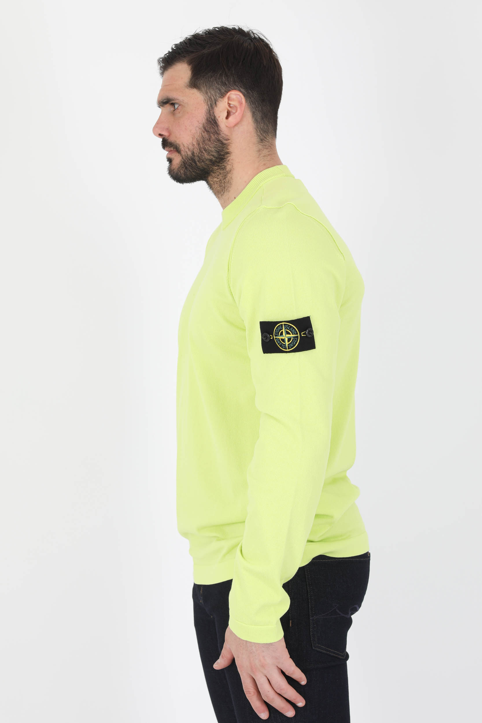 PULL STONE ISLAND JAUNE 7615563B6-V0031
