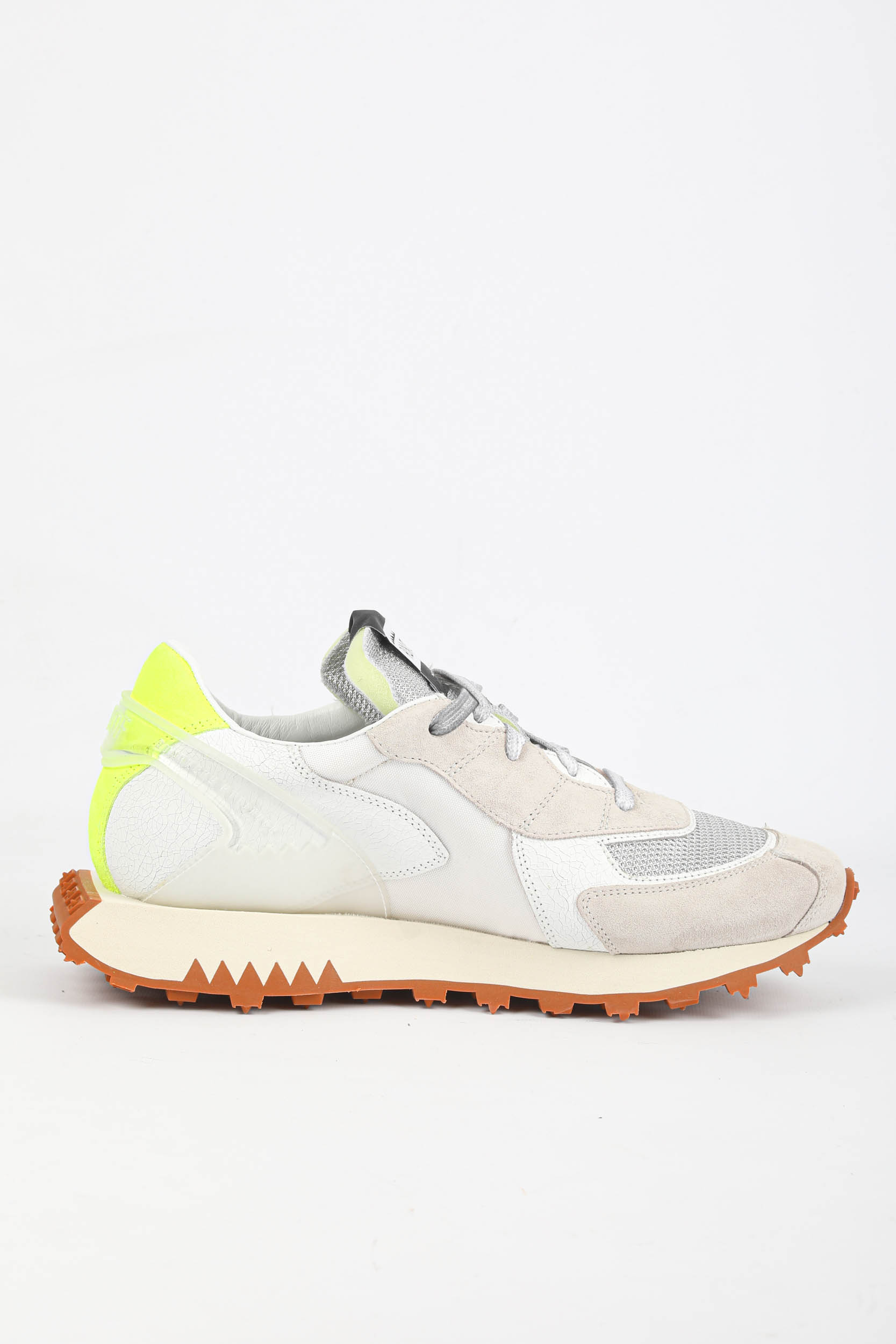 BASKETS RUN OF BLANC/JAUNE 40038-PURE