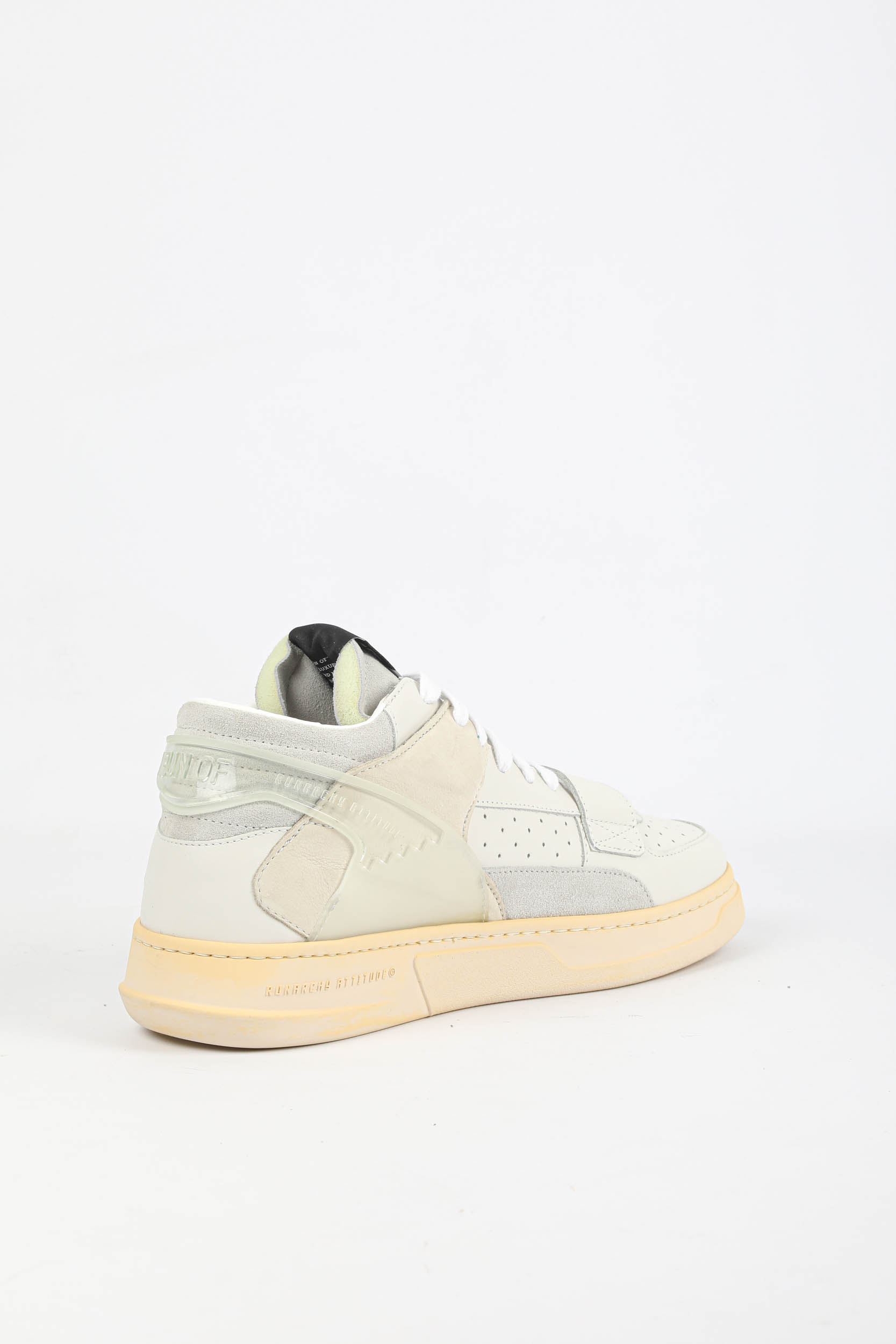 BASKETS RUN OF MONTANTES BLANCHES 40141-SANDY