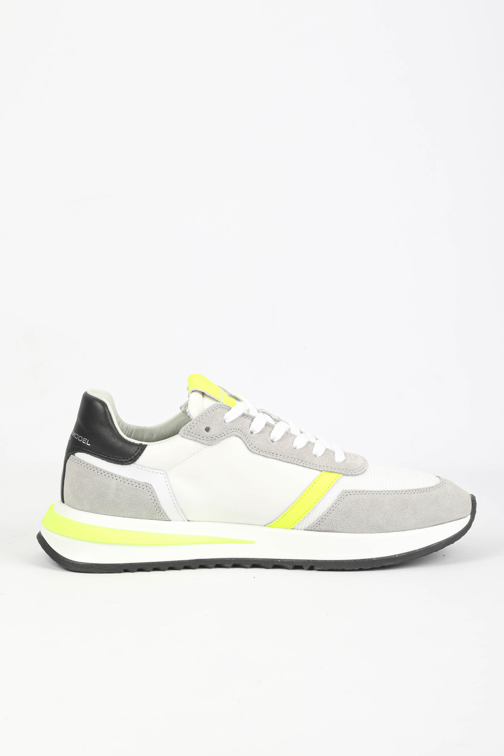 BASKETS PHILIPPE MODEL TROPEZ MONDIAL NEON JAUNE TYLU-WN01