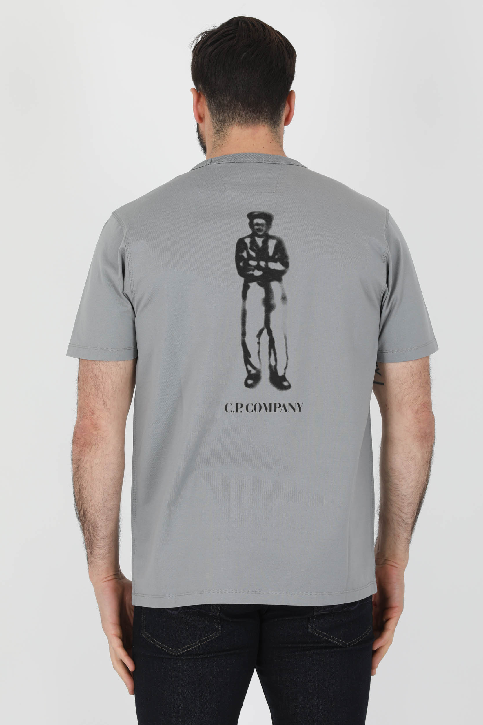 TEE-SHIRT C.P COMPANY GRIS S198A-937