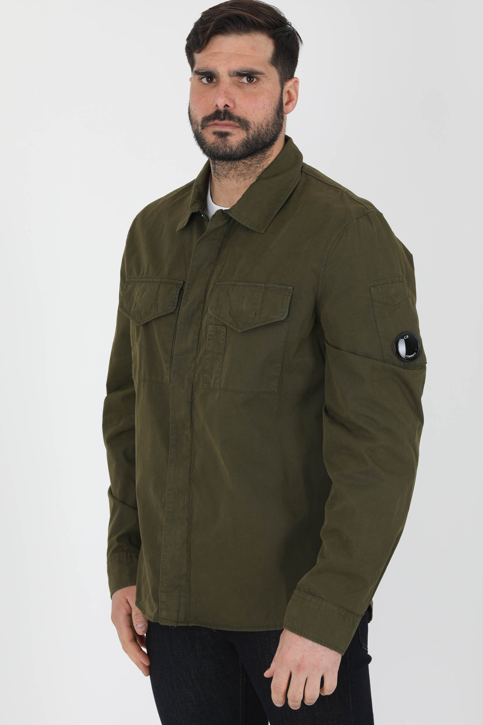 SURCHEMISE C.P COMPANY KAKI H079A-683