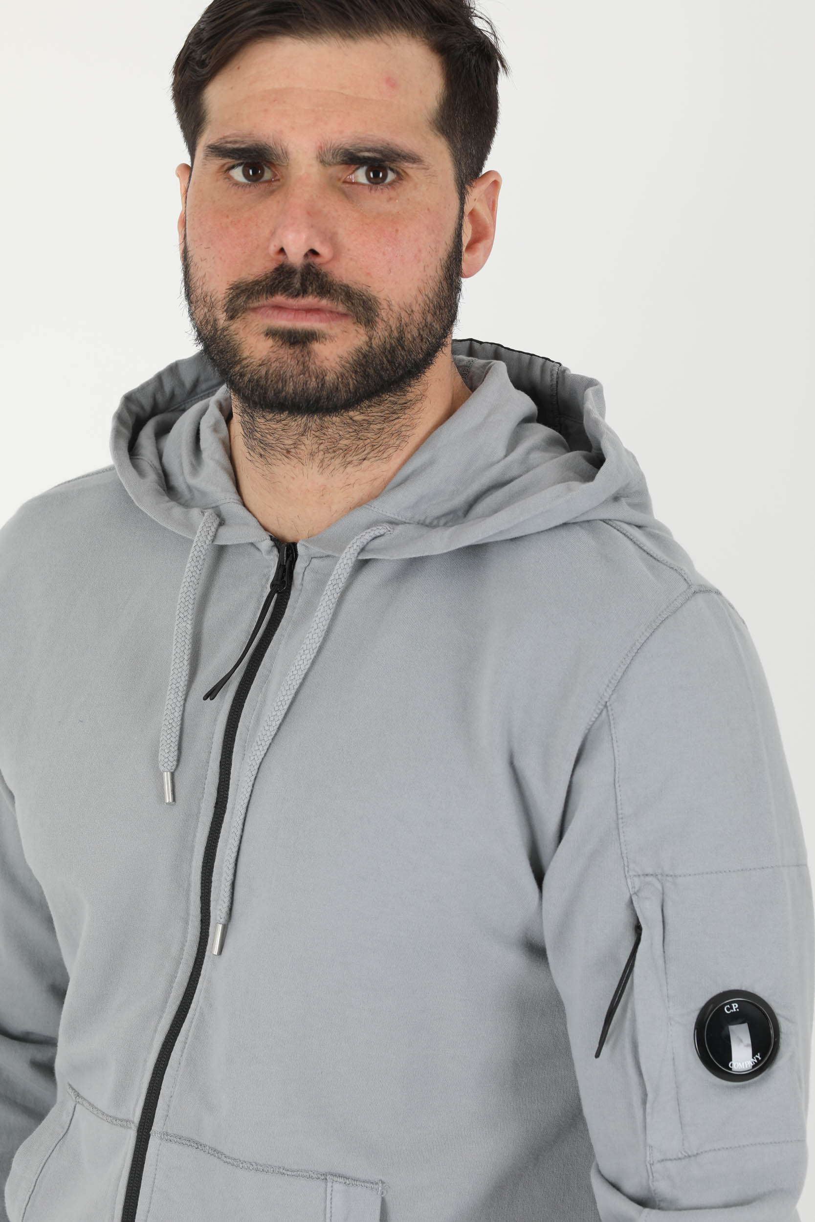 SWEAT ZIPPE C.P COMPANY GRIS S034A-937