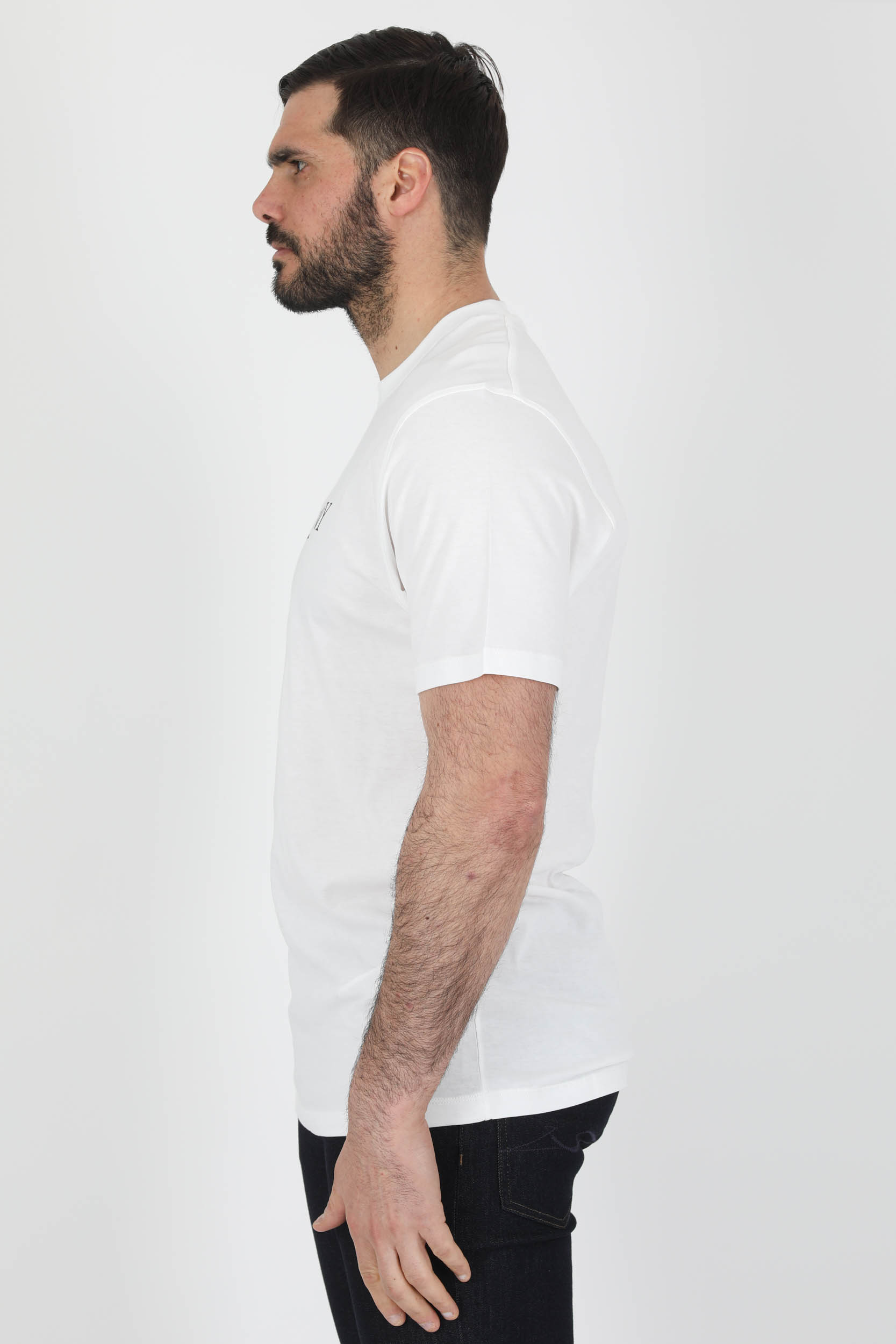 TEE-SHIRT C.P COMPANY BLANC LOGO S123A-103