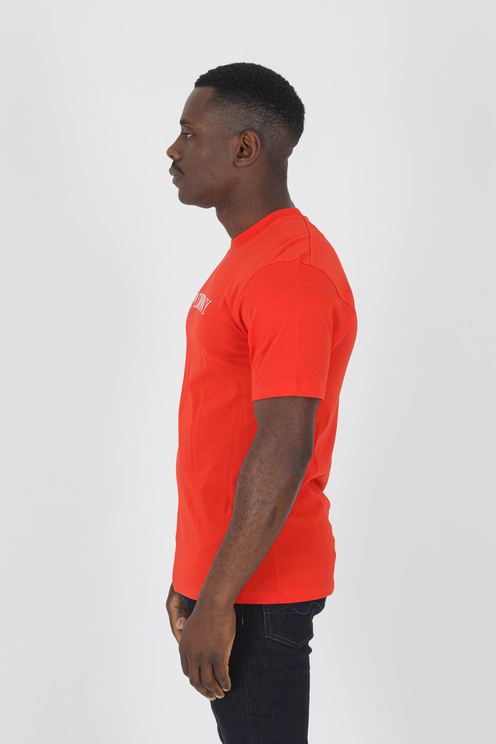 TEE-SHIRT C.P COMPANY ROUGE LOGO S123A-455