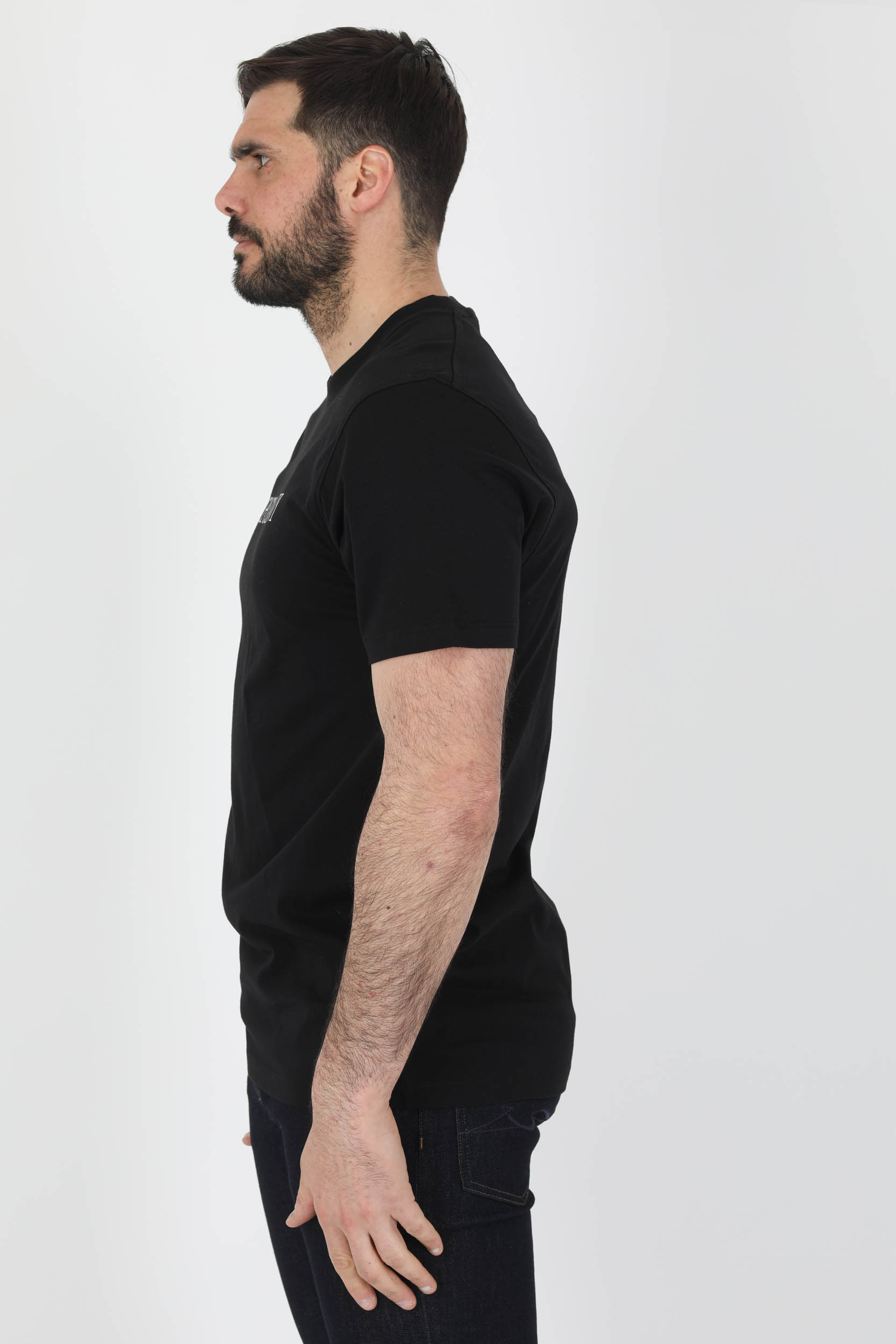 TEE-SHIRT C.P COMPANY NOIR LOGO S123A-999