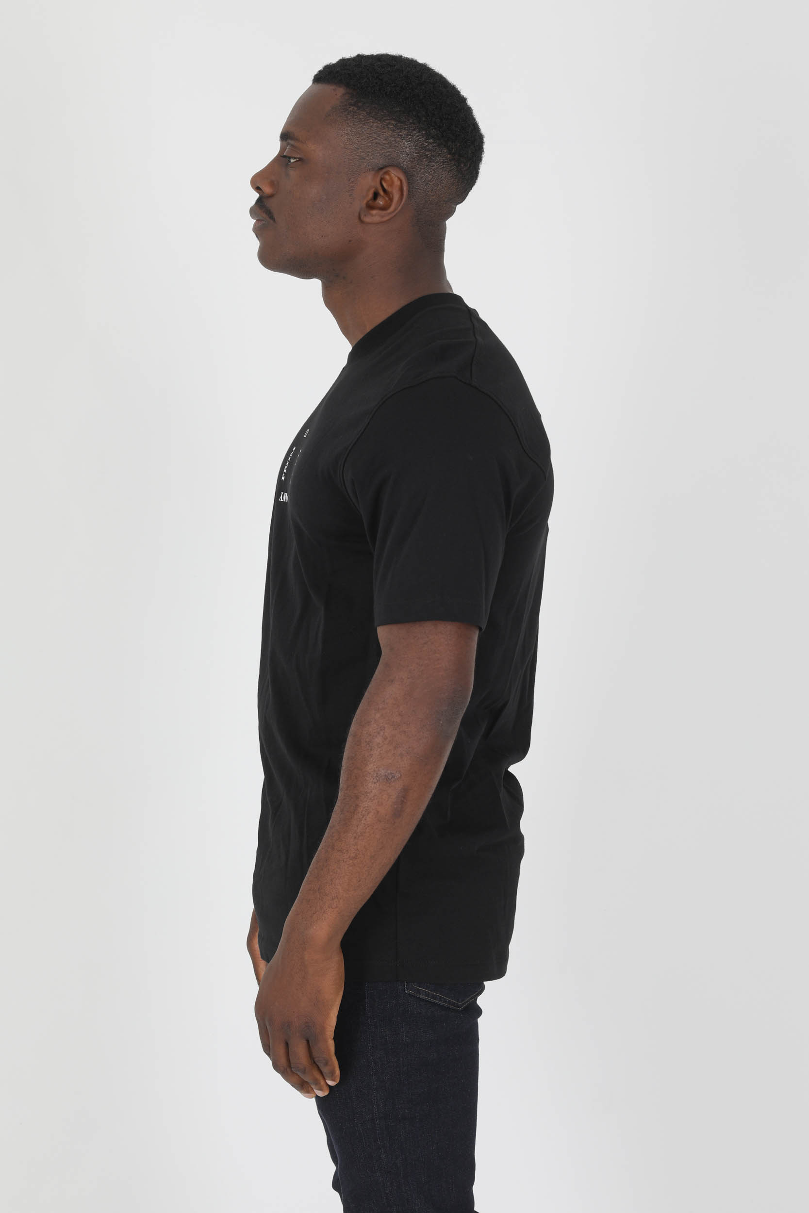 TEE-SHIRT C.P COMPANY NOIR LOGO CARRE S122A-999