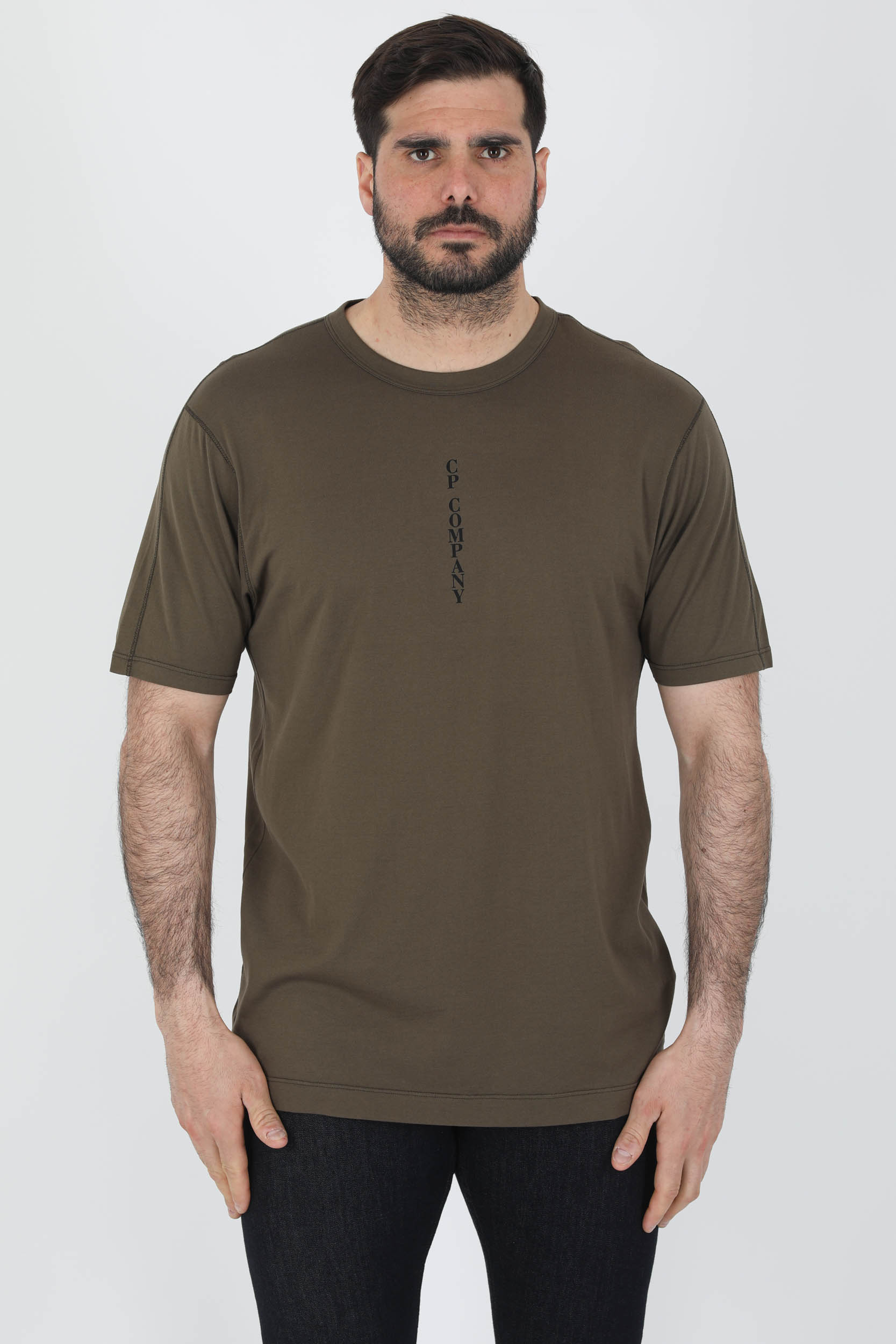 TEE-SHIRT C.P COMPANY KAKI OGO S039A-683