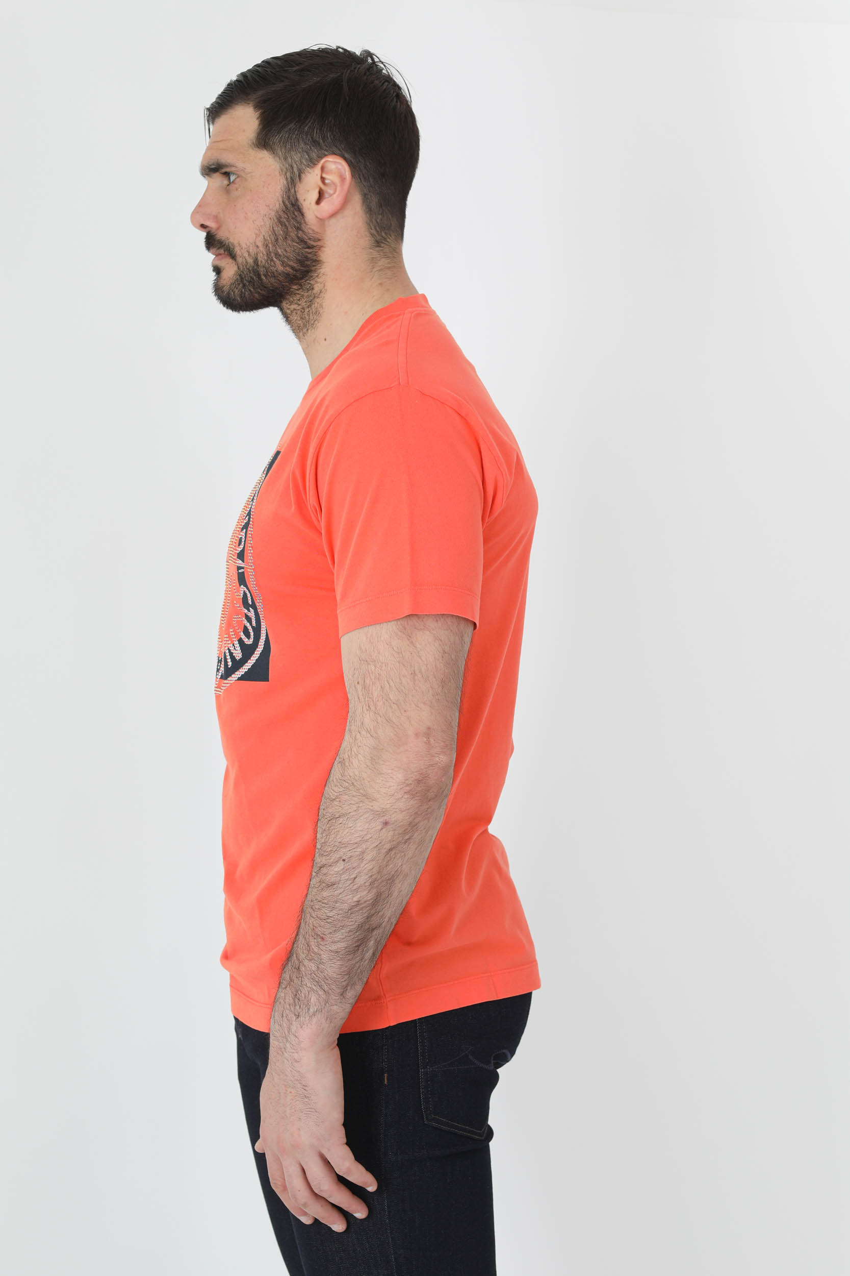 TEE-SHIRT STONE ISLAND ORANGE LOGO 76152NS93-V0032