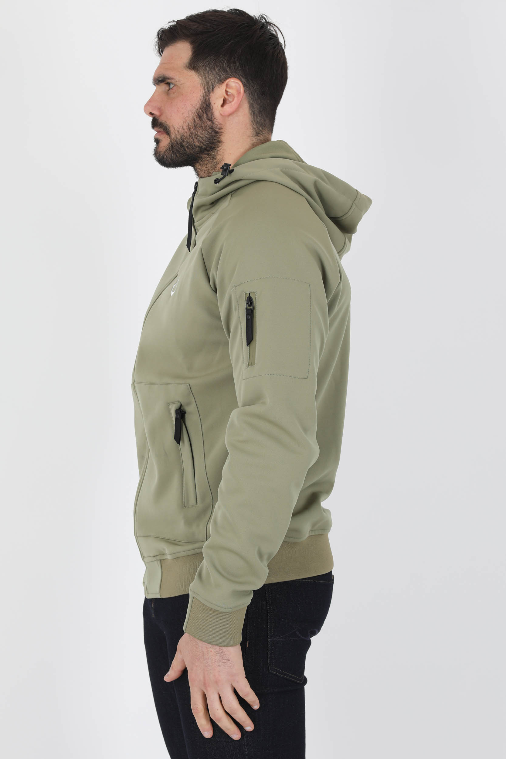 SWEAT ZIPPE MASTRUM OLIVE MAS4478-M329