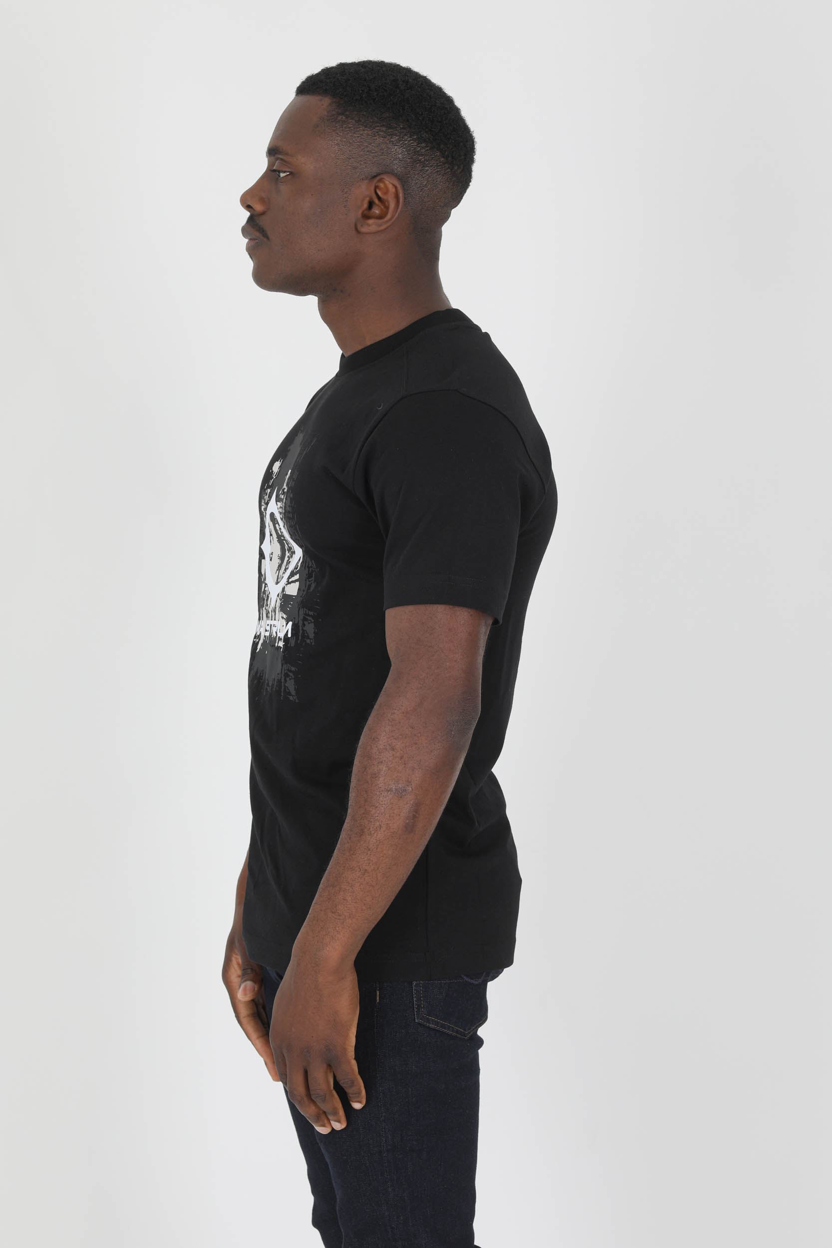 T-SHIRT MA.STRUM NOIR LOGO MAS8380-M000