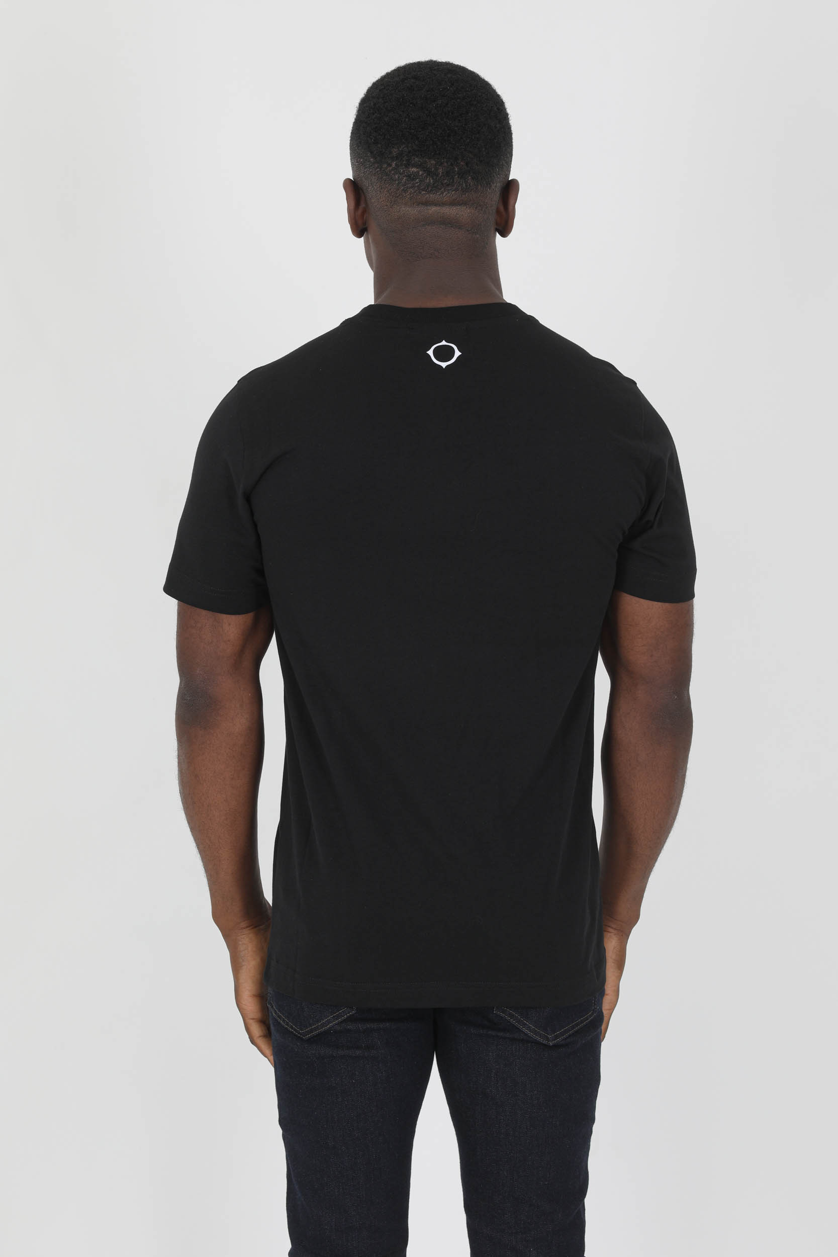 T-SHIRT MA.STRUM NOIR LOGO MAS8380-M000